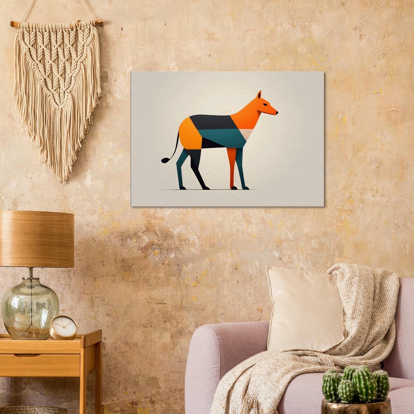 Paws & Color - Minimalist Abstract Dog Art for Modern Homes