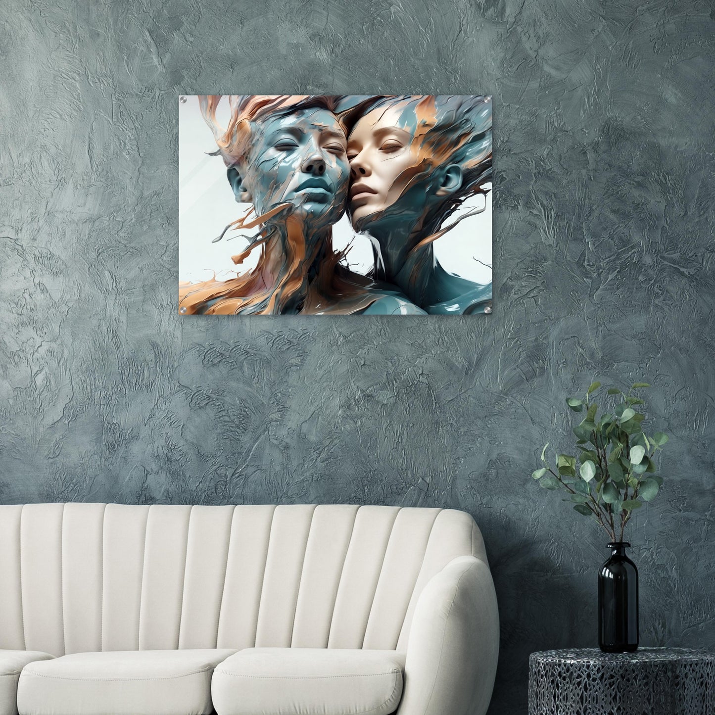 Acrylic print, plexiglass, wall art,Fusion of Souls - Wall Art