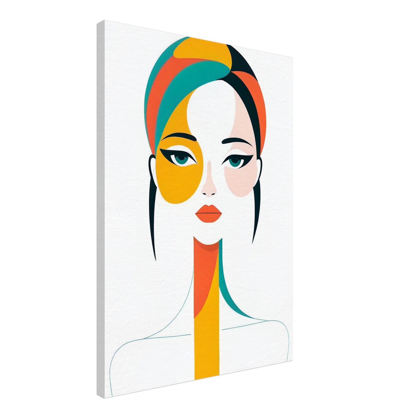 Essence - A Minimalist Abstract Portrait Canvas Print