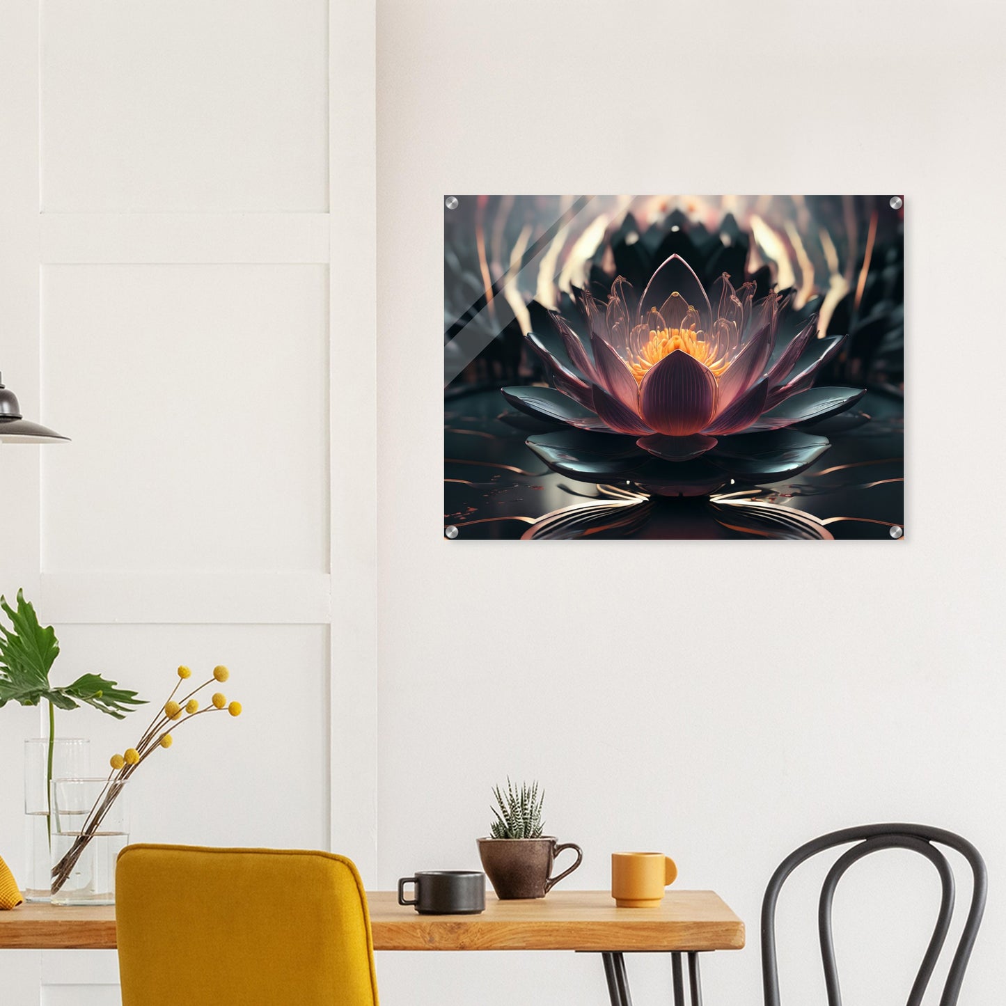 Acrylic print, plexiglass, wall art,Lotus of Awareness