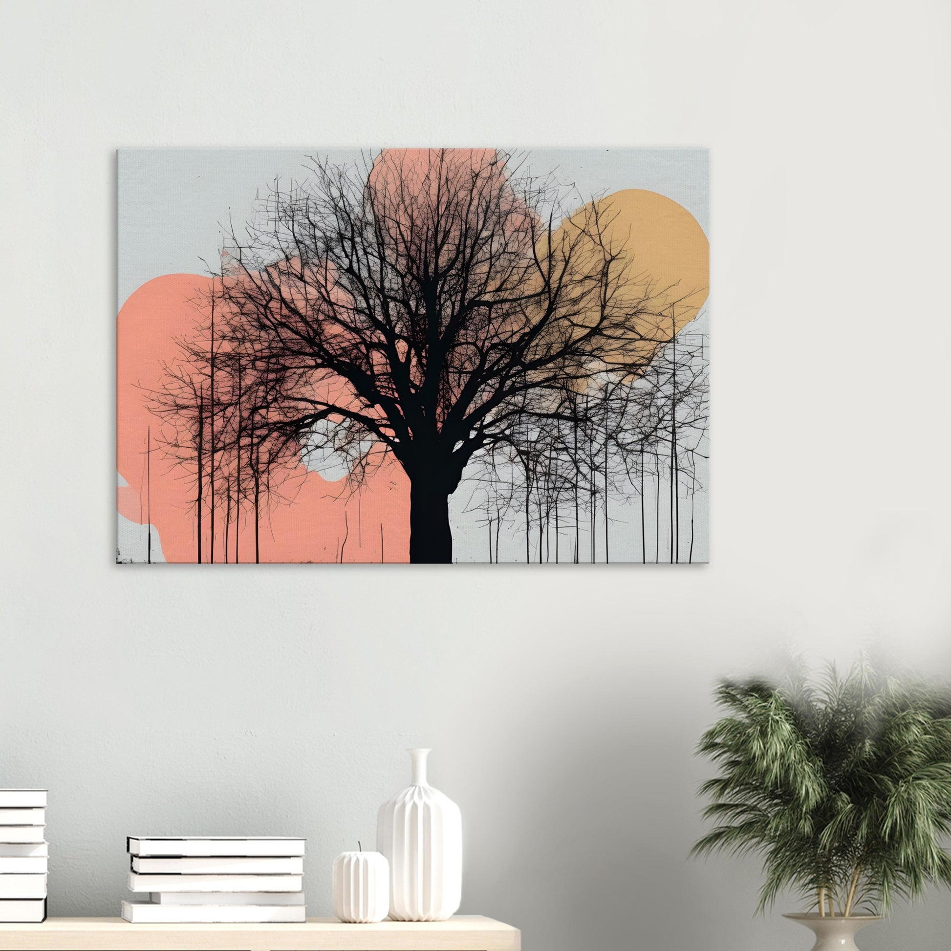 Silhouette Serenity Canvas Print