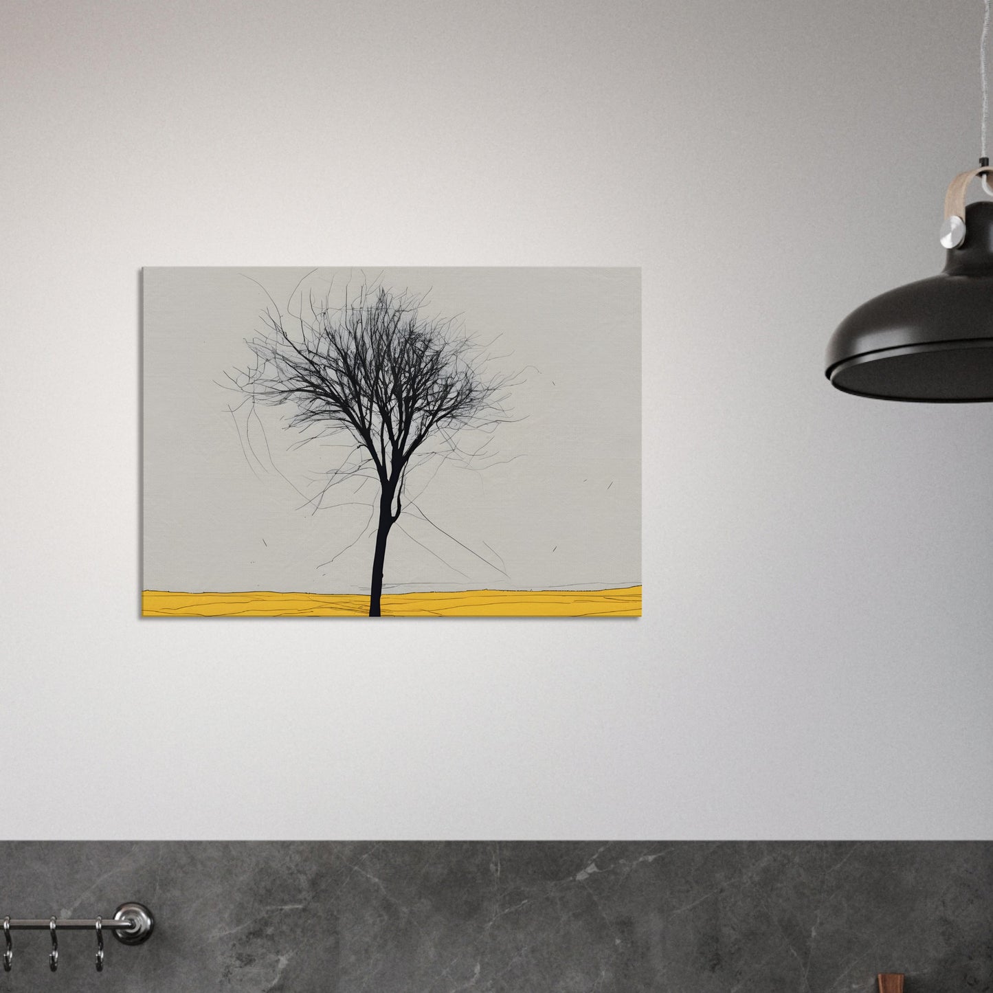 Solitude Essence - Minimalist Abstract Wall Art Print