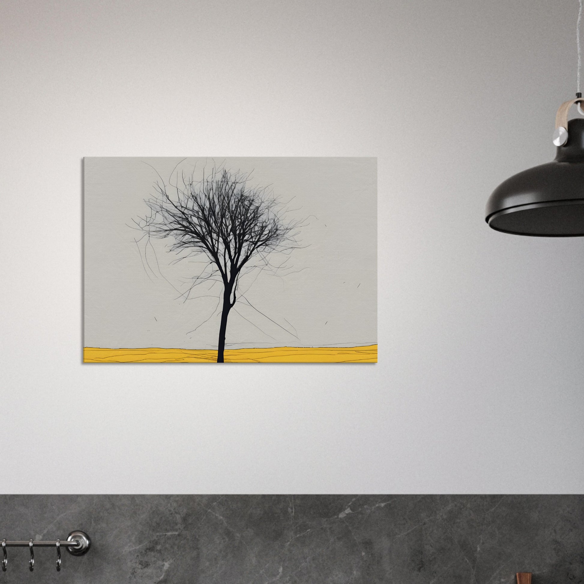 Solitude Essence - Minimalist Abstract Wall Art Print