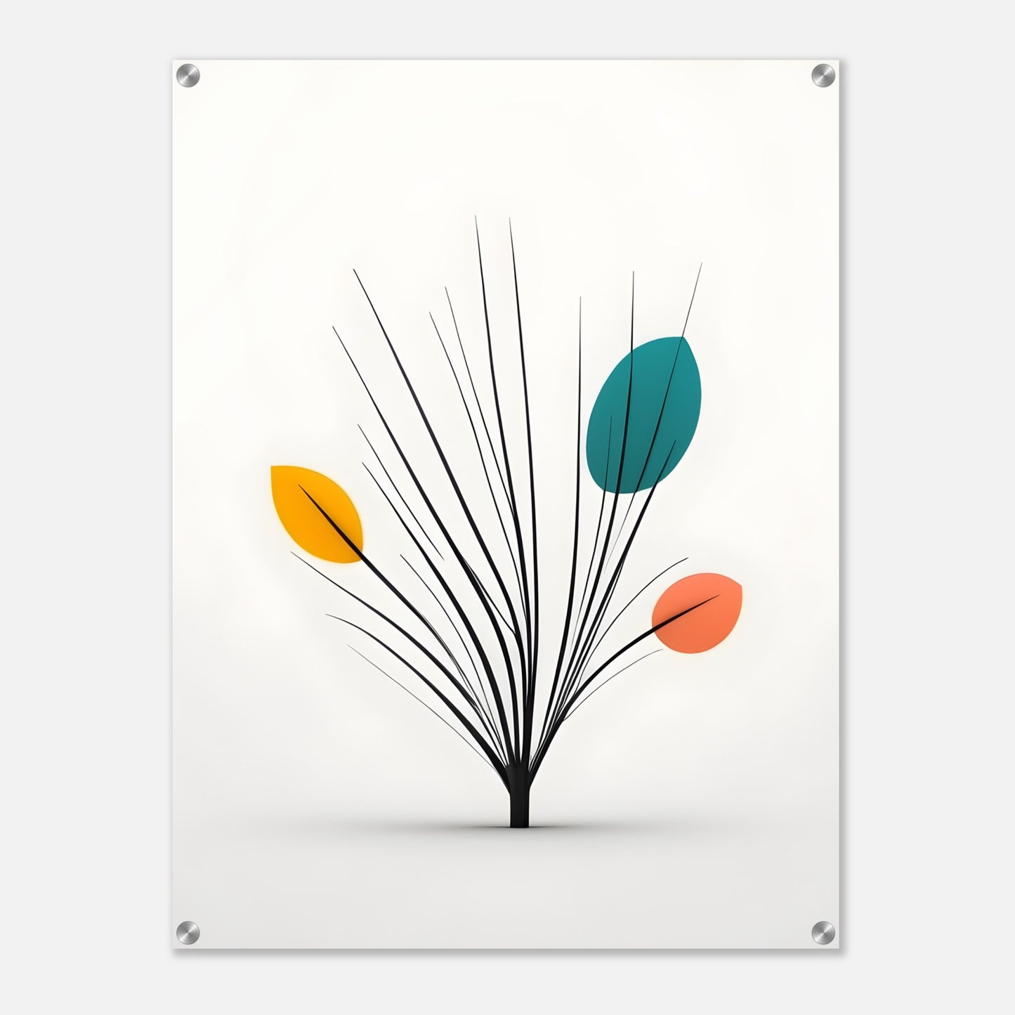 Acrylic glass wall art, Acrylic Print With Nature-Inspired Design