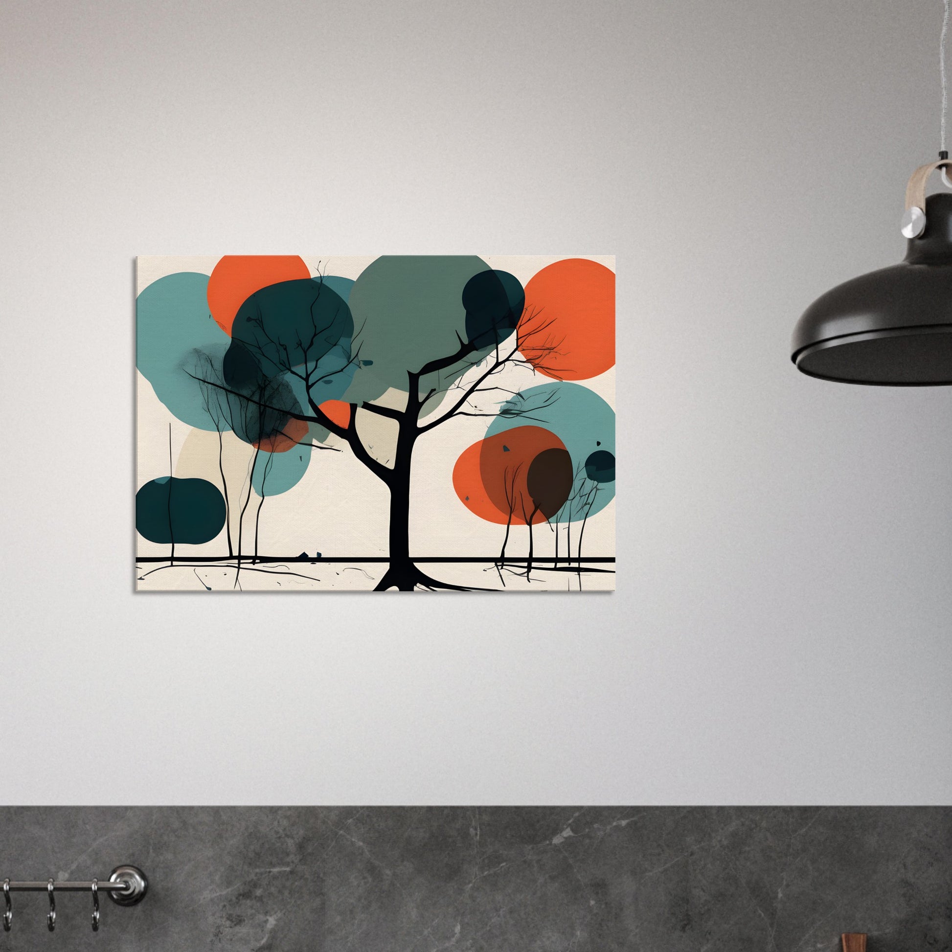 Serene Tree - Minimalist Abstract Wall Art