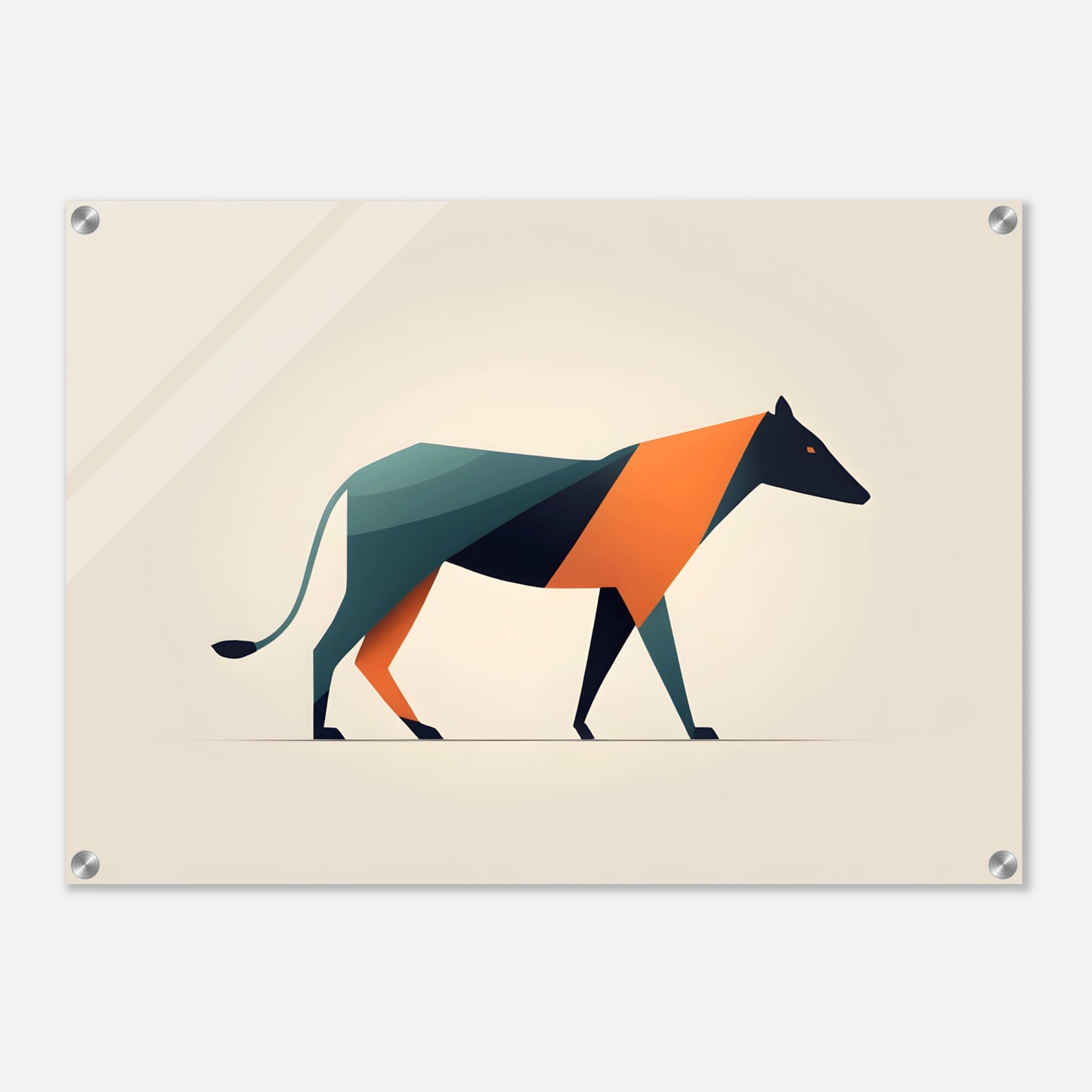 Geometric Grace - Minimalist Abstract Animal Art Print