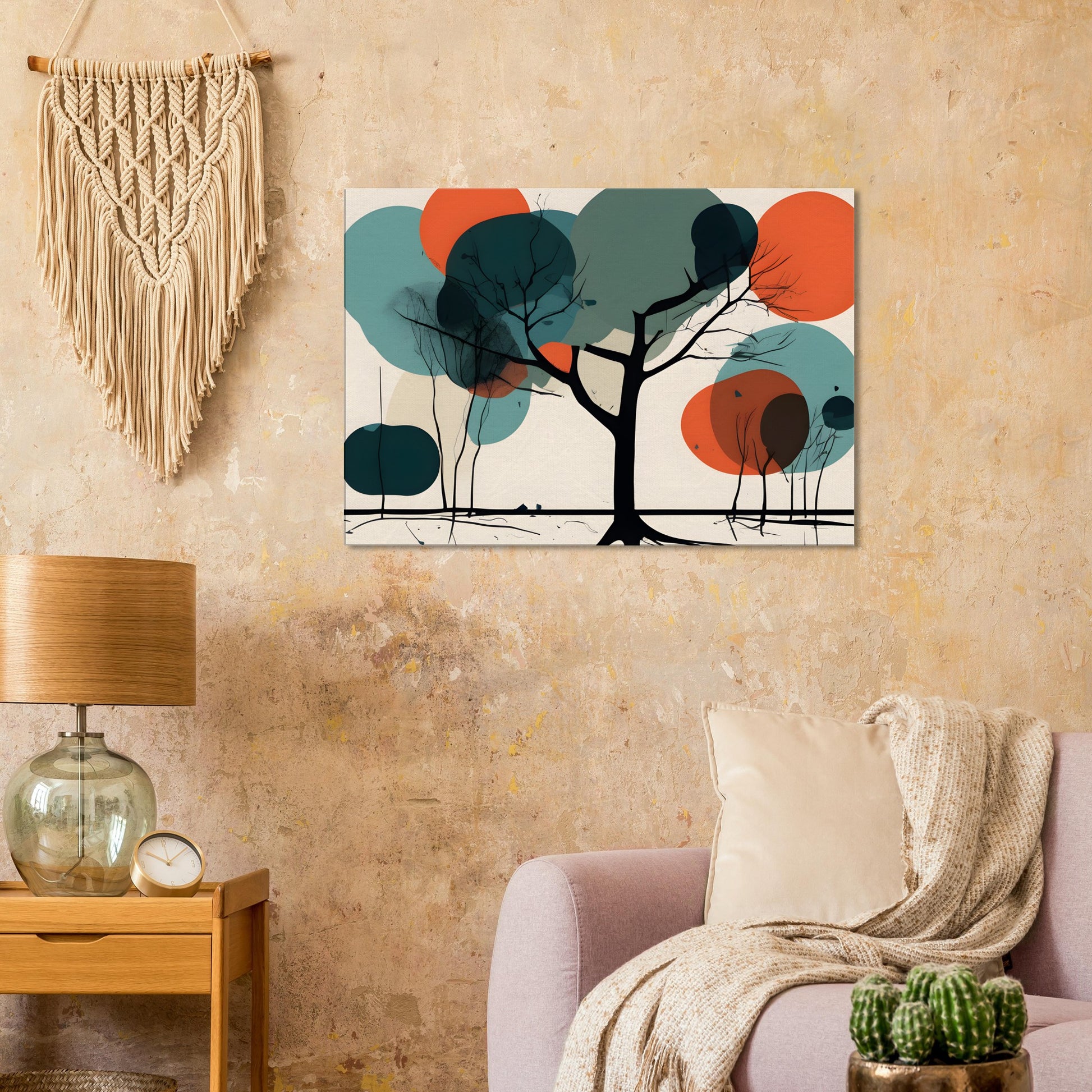 Serene Tree - Minimalist Abstract Wall Art