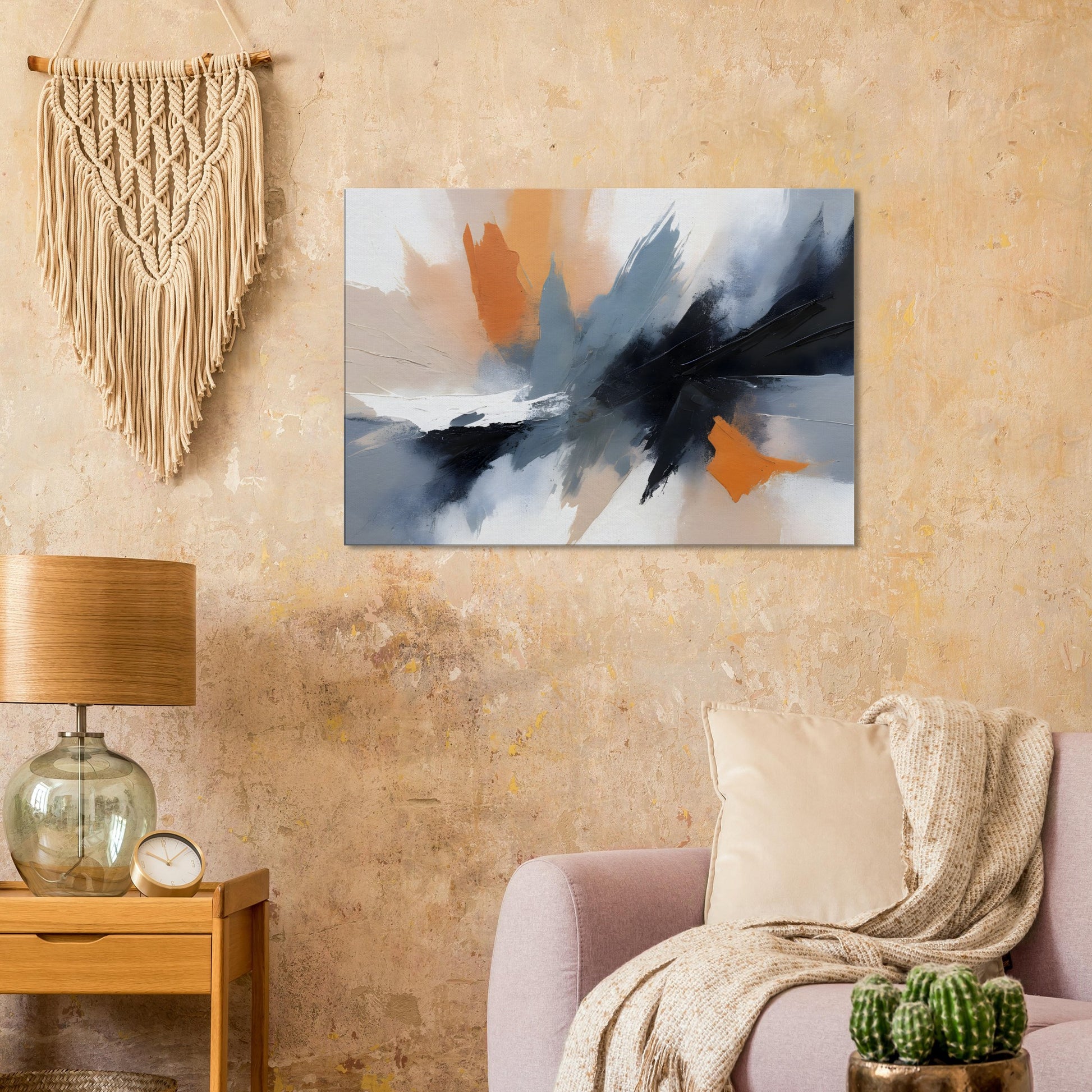 Majestic Serenity: Abstract Minimalist Wall Art