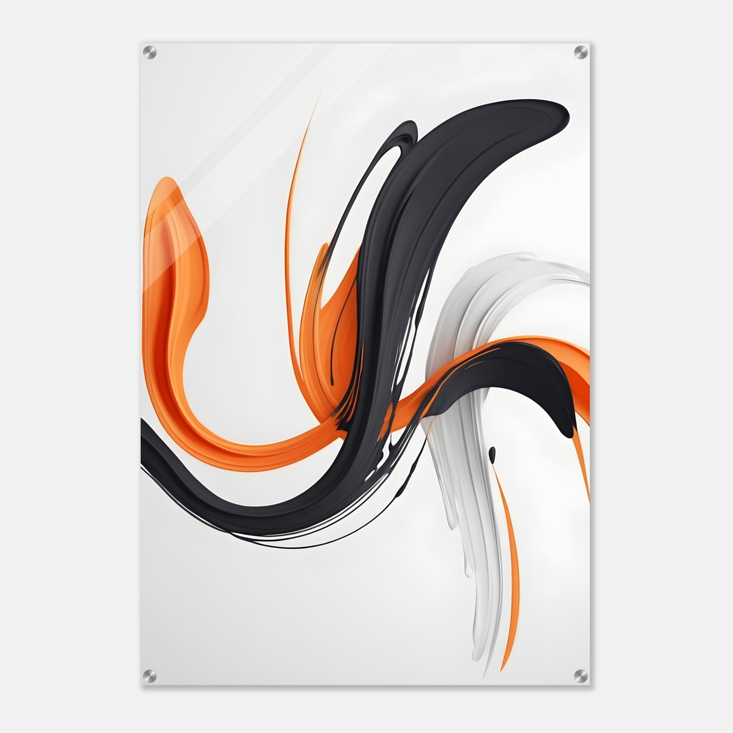 Dynamic Minimalist Abstract Acrylic Print for Modern Spaces