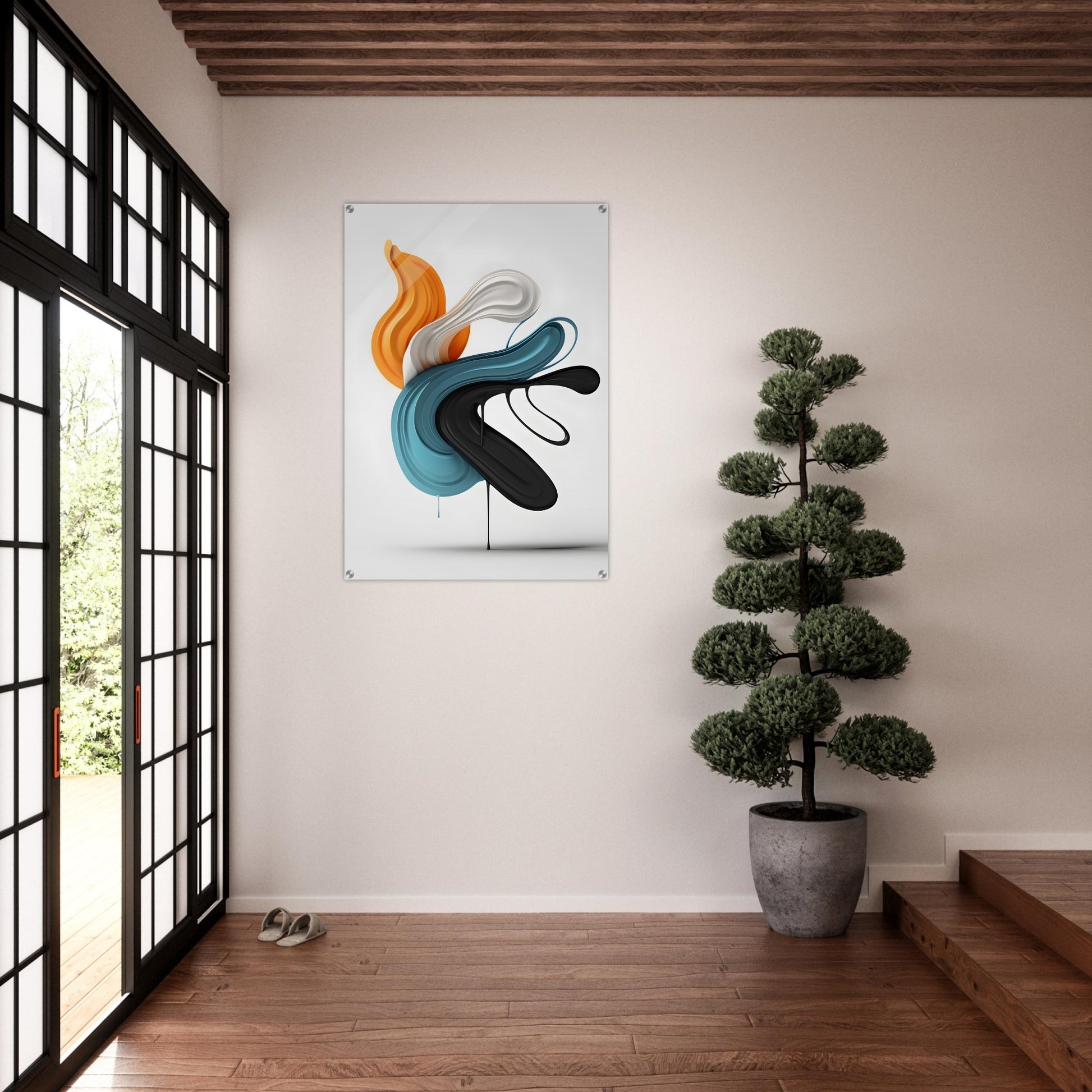 Captivating Acrylic Print: Minimalist Abstract Wall Art Design