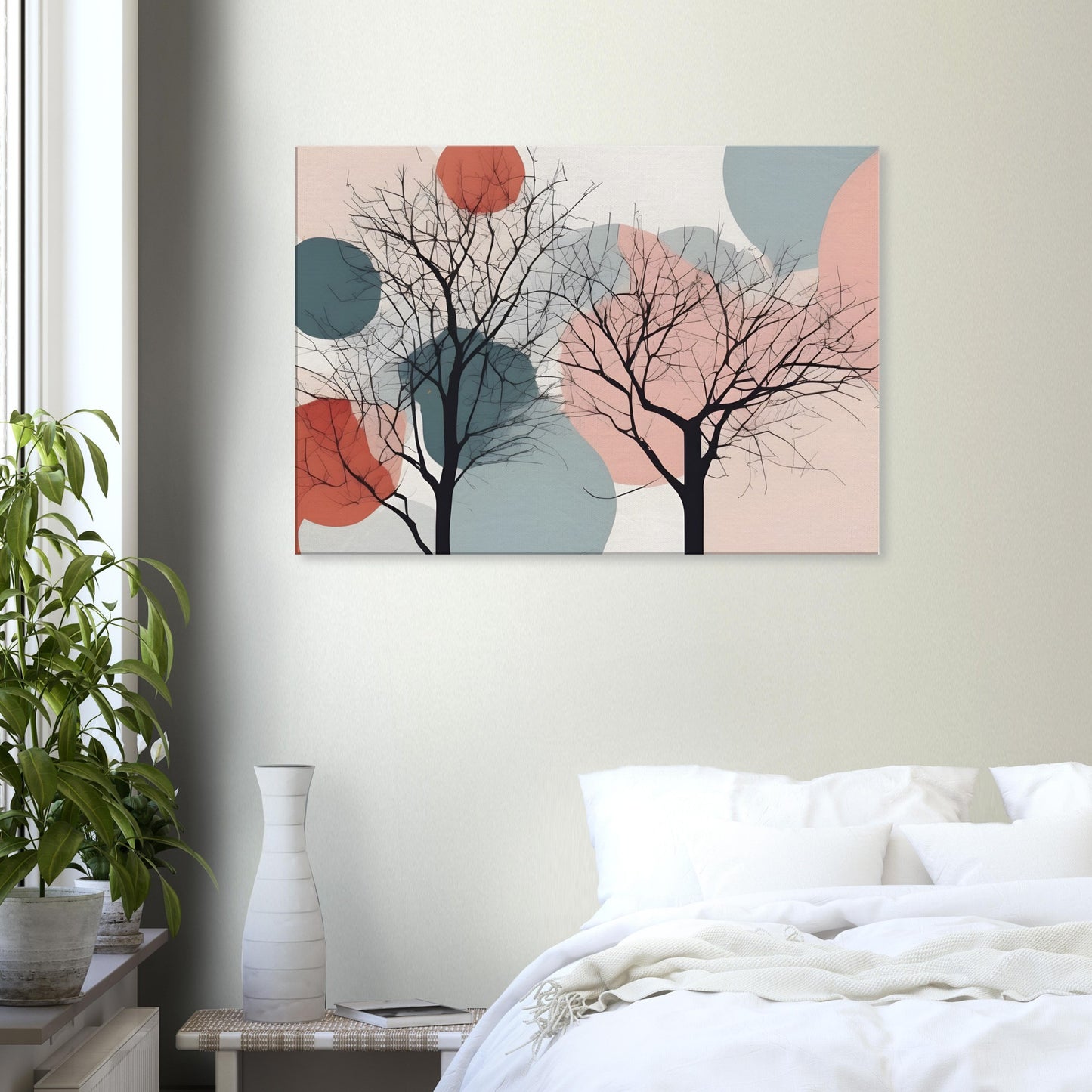 Silhouette Serenity: Minimalist Abstract Wall Art