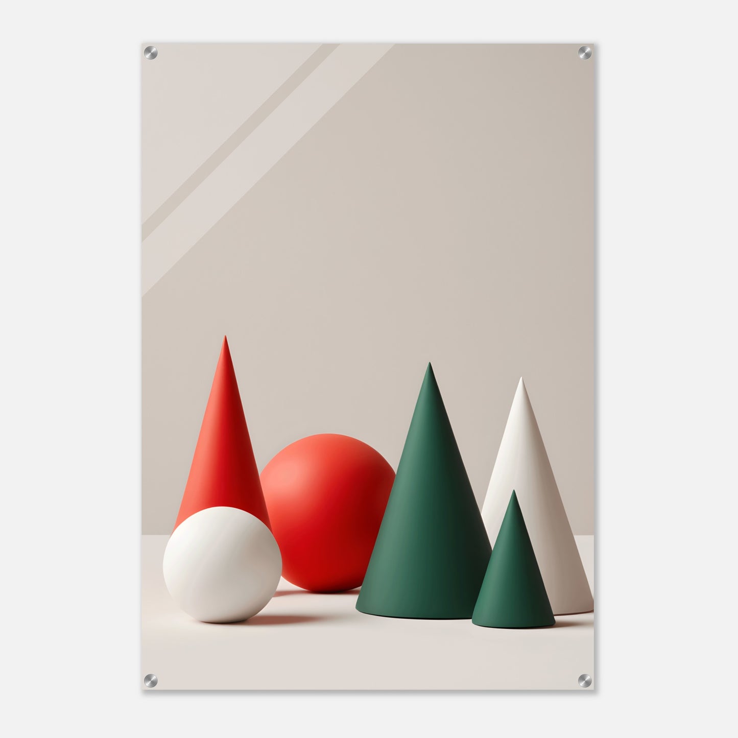 Holiday Harmony - Minimalist Abstract Christmas Art