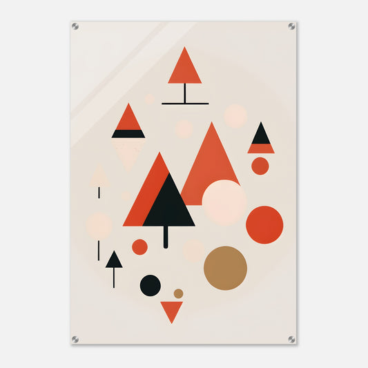 Whimsical Forest - Abstract Christmas Wall Art for Modern Homes