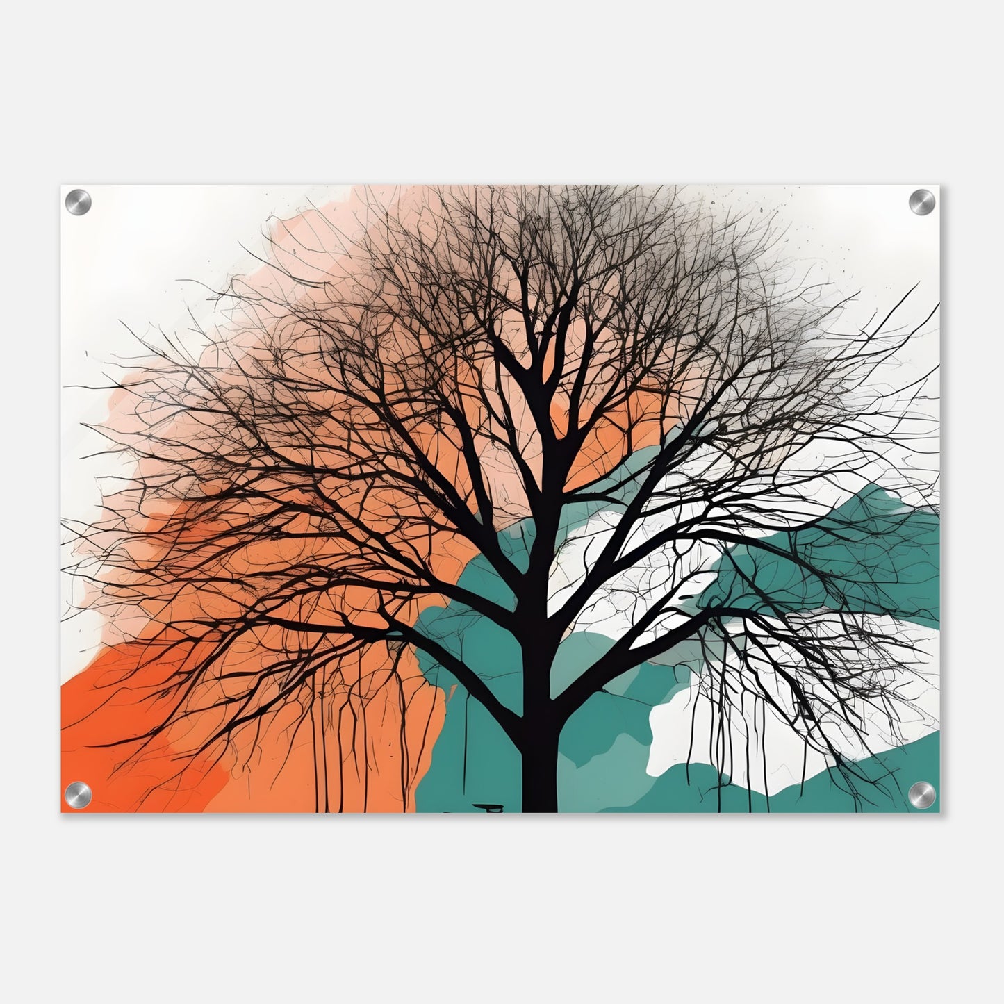 Whispering Tree - Minimalist Abstract Acrylic Wall Art