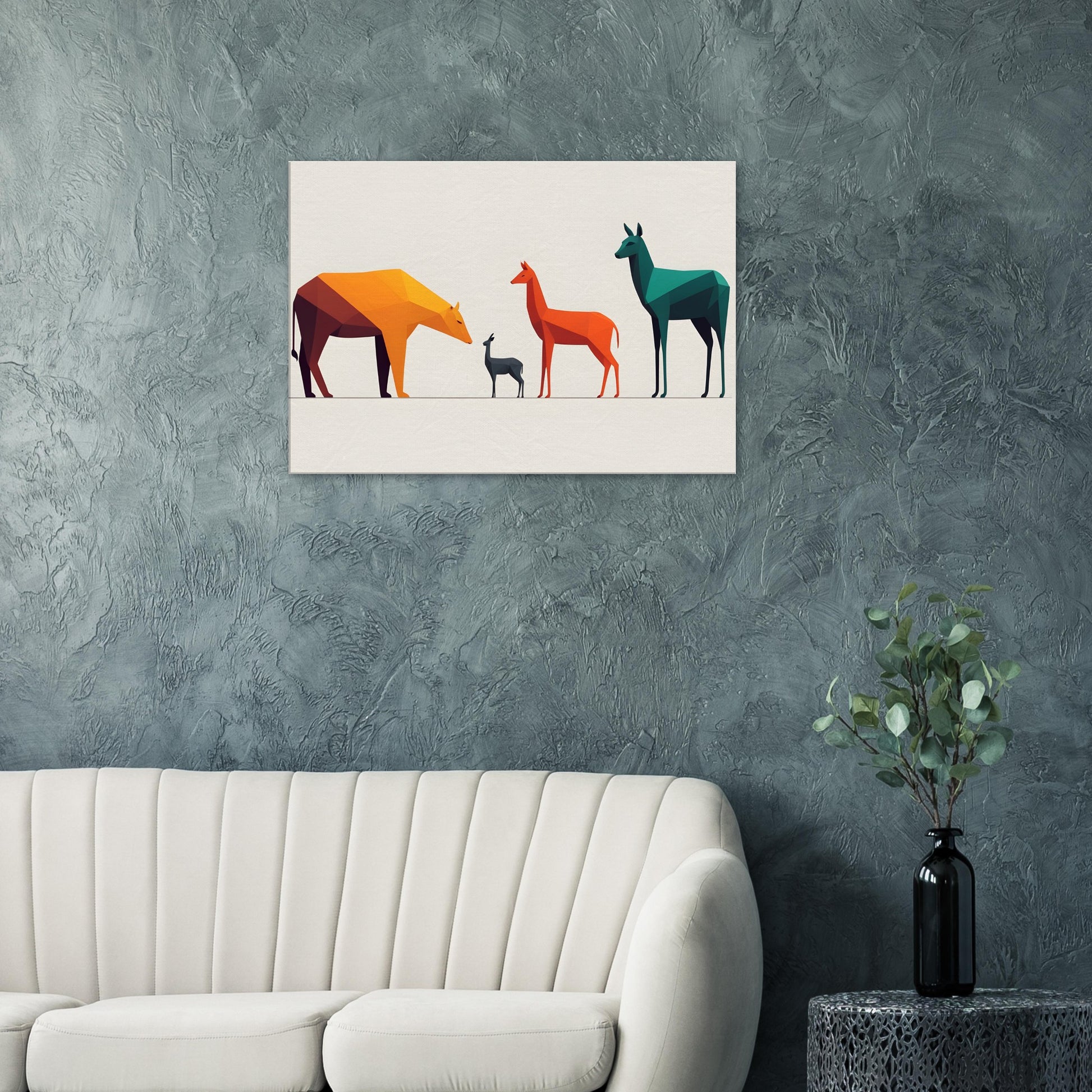 Wildlife Symphony - Abstract Animal Canvas Print