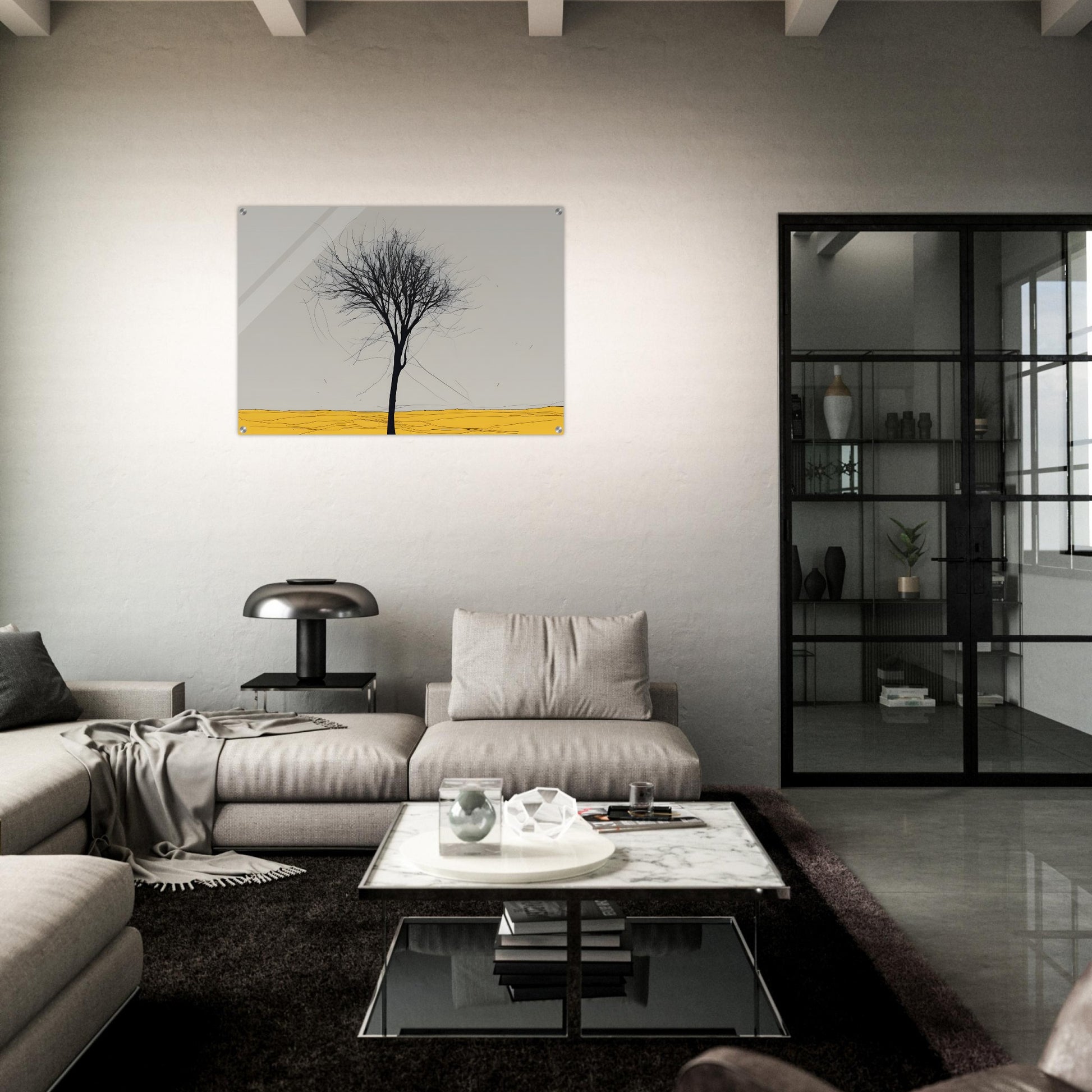 Tree of Solitude - Minimalist Abstract Wall Art