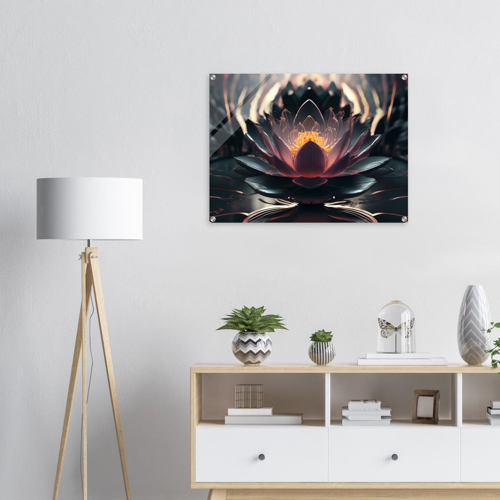 Acrylic print, plexiglass, wall art,Lotus of Awareness