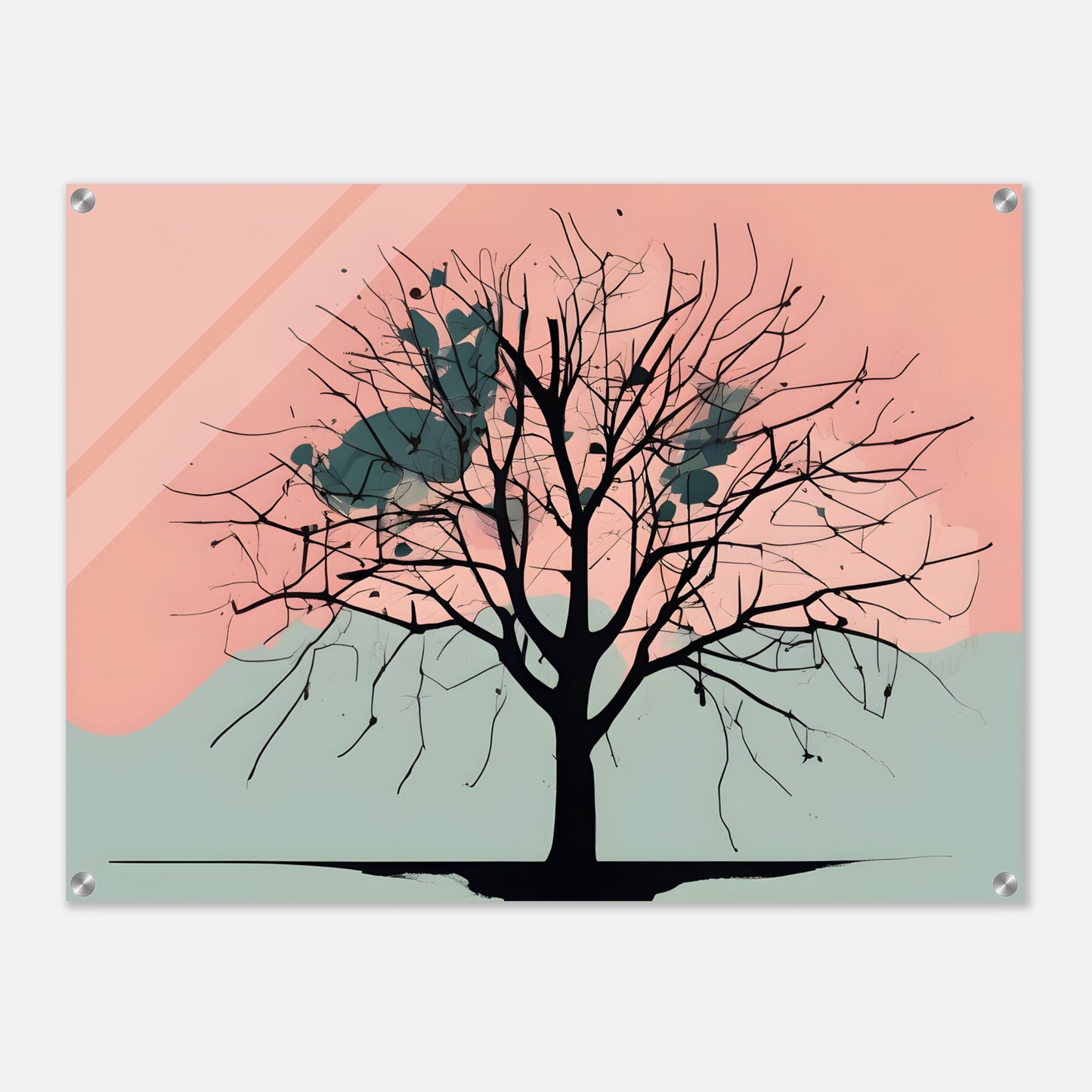 Solitude - Minimalist Black Tree Abstract Wall Art