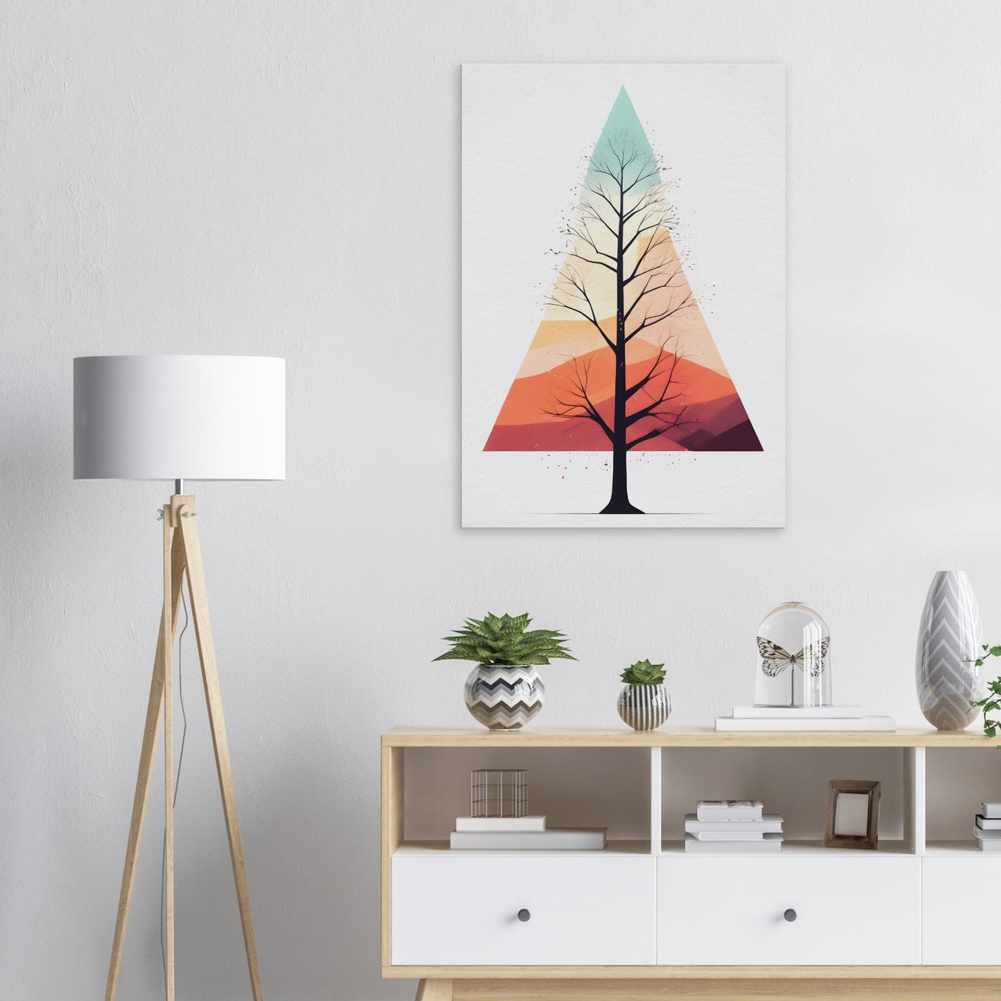 Whispers of Nature: Captivating Vertical Canvas Wall Art