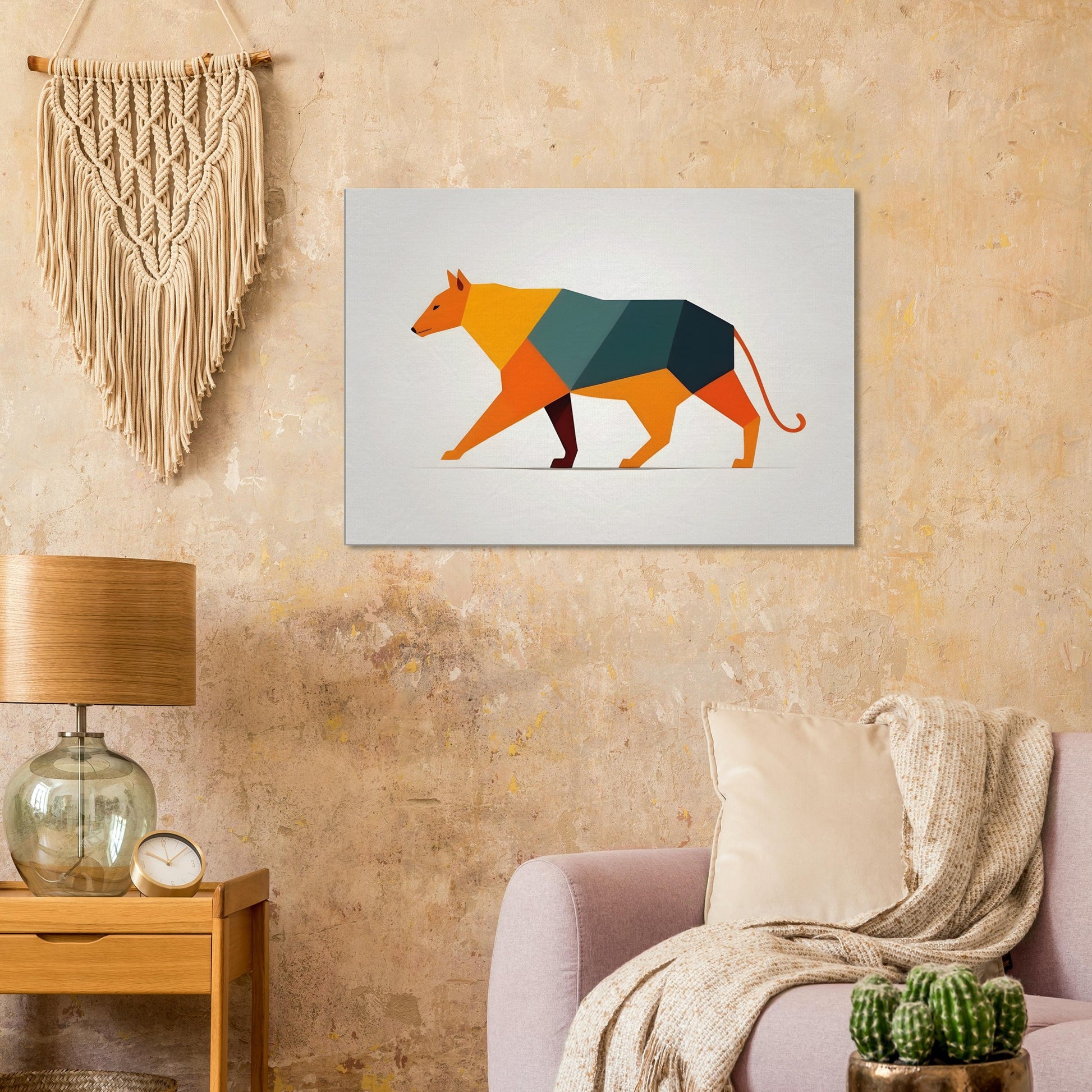 Harmonic Canine - Minimalist Abstract Wall Art for Dog Lovers