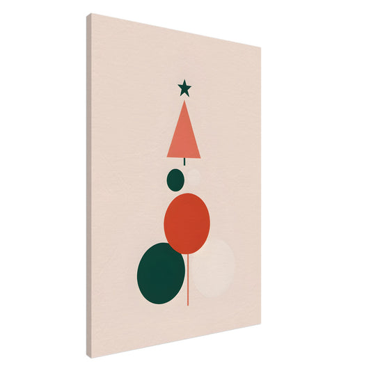 Harmony of Shapes - Minimalist Christmas Art for Modern Decor