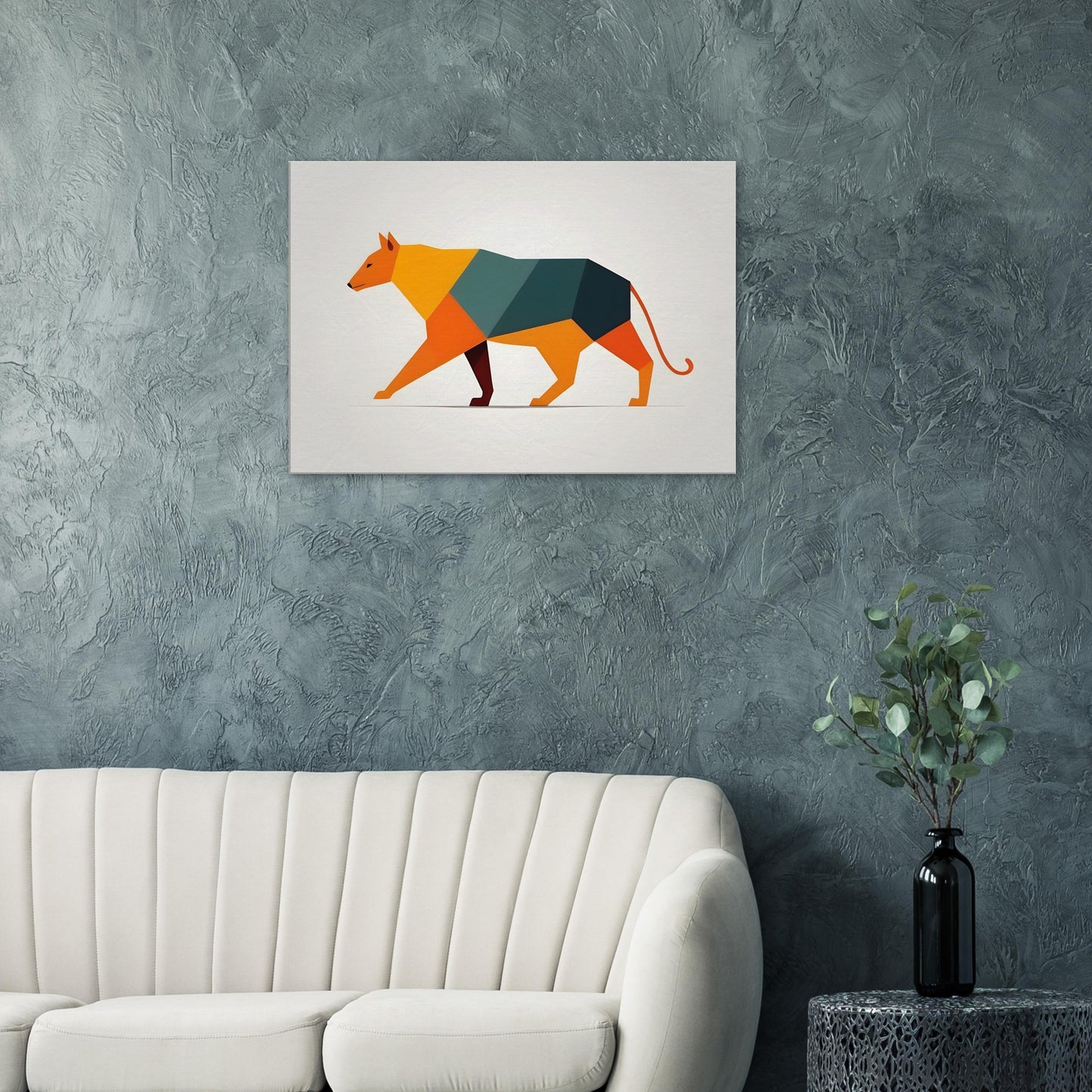 Harmonic Canine - Minimalist Abstract Wall Art for Dog Lovers