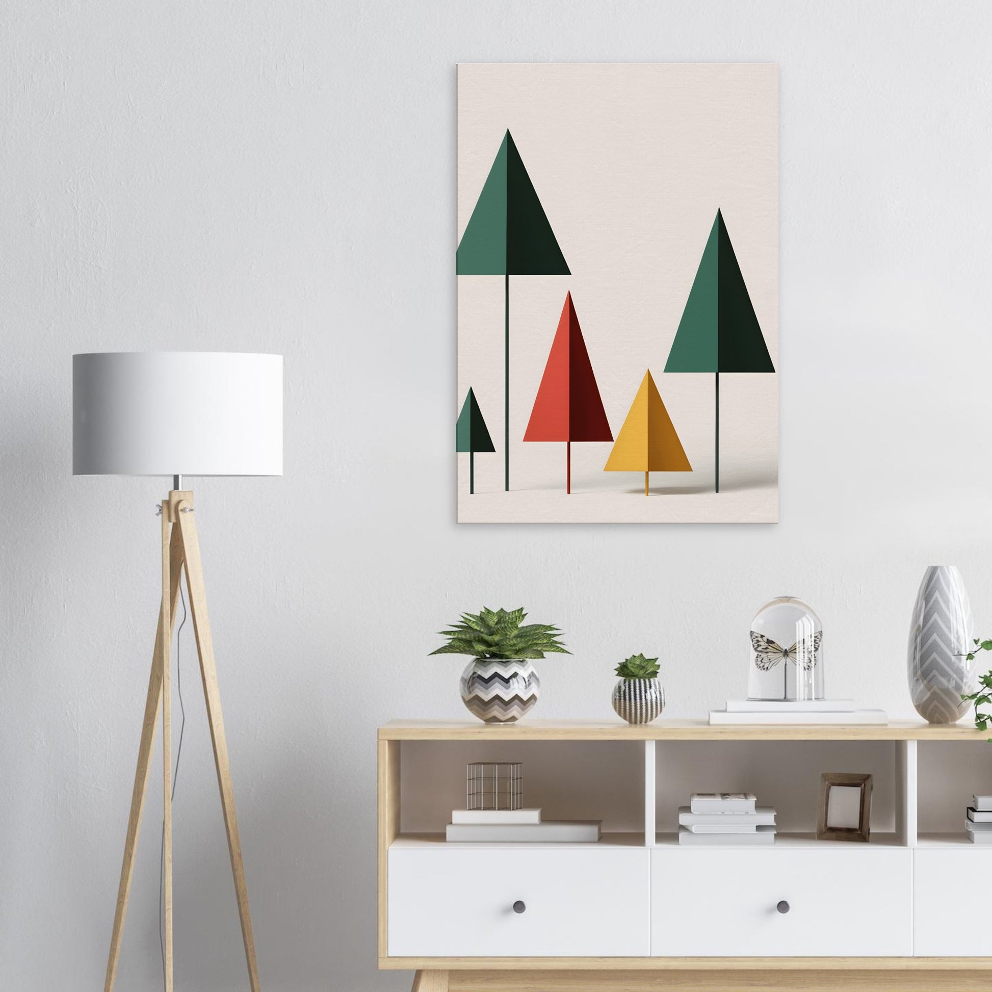 Ethereal Forest - Minimalist Christmas Abstract Art