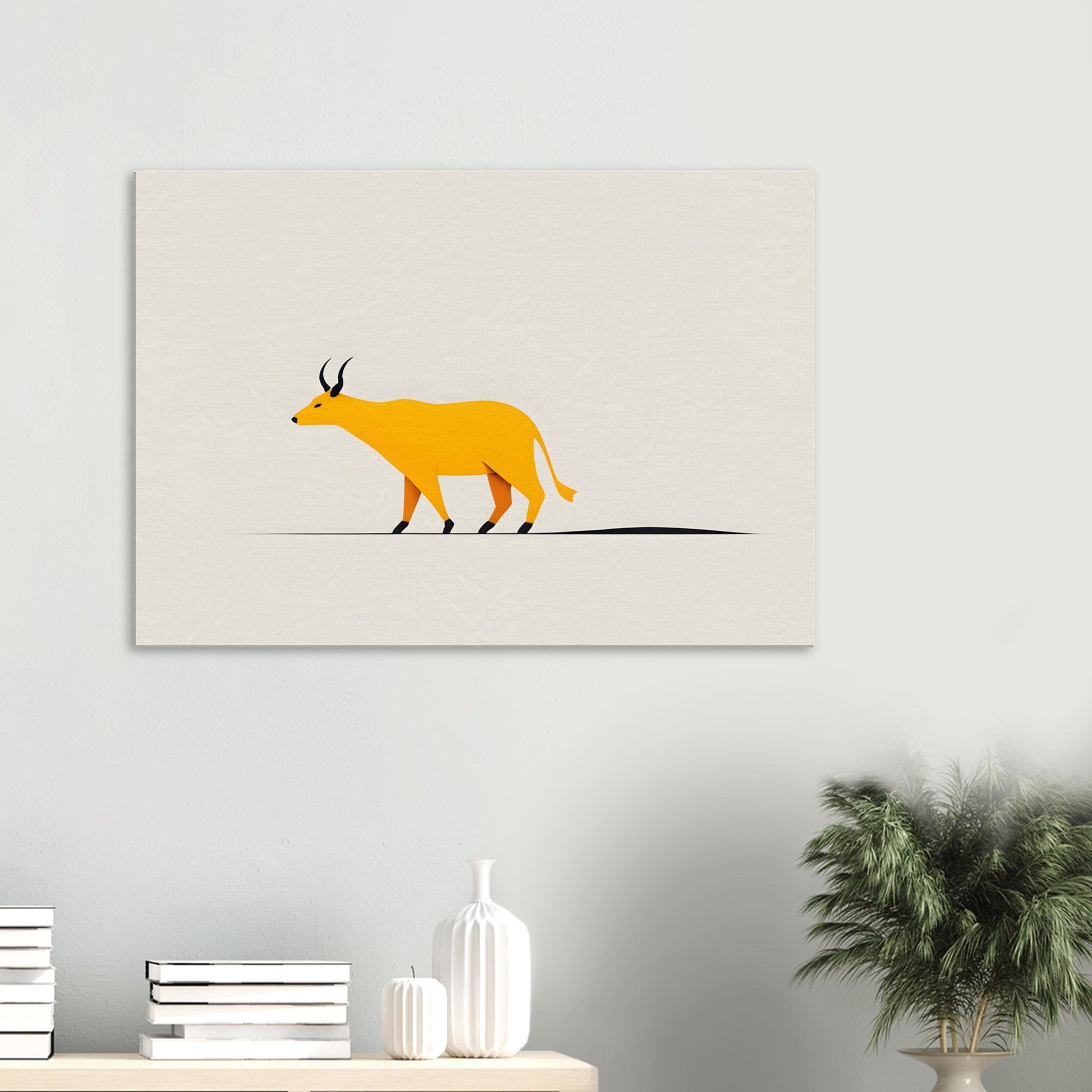 Gilded Journey - Minimalist Abstract Wall Art Print