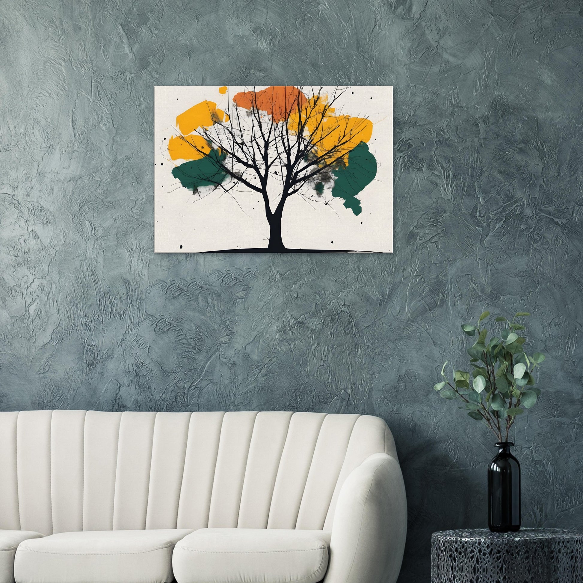 Tree Serenity Minimalist Art Canvas Print