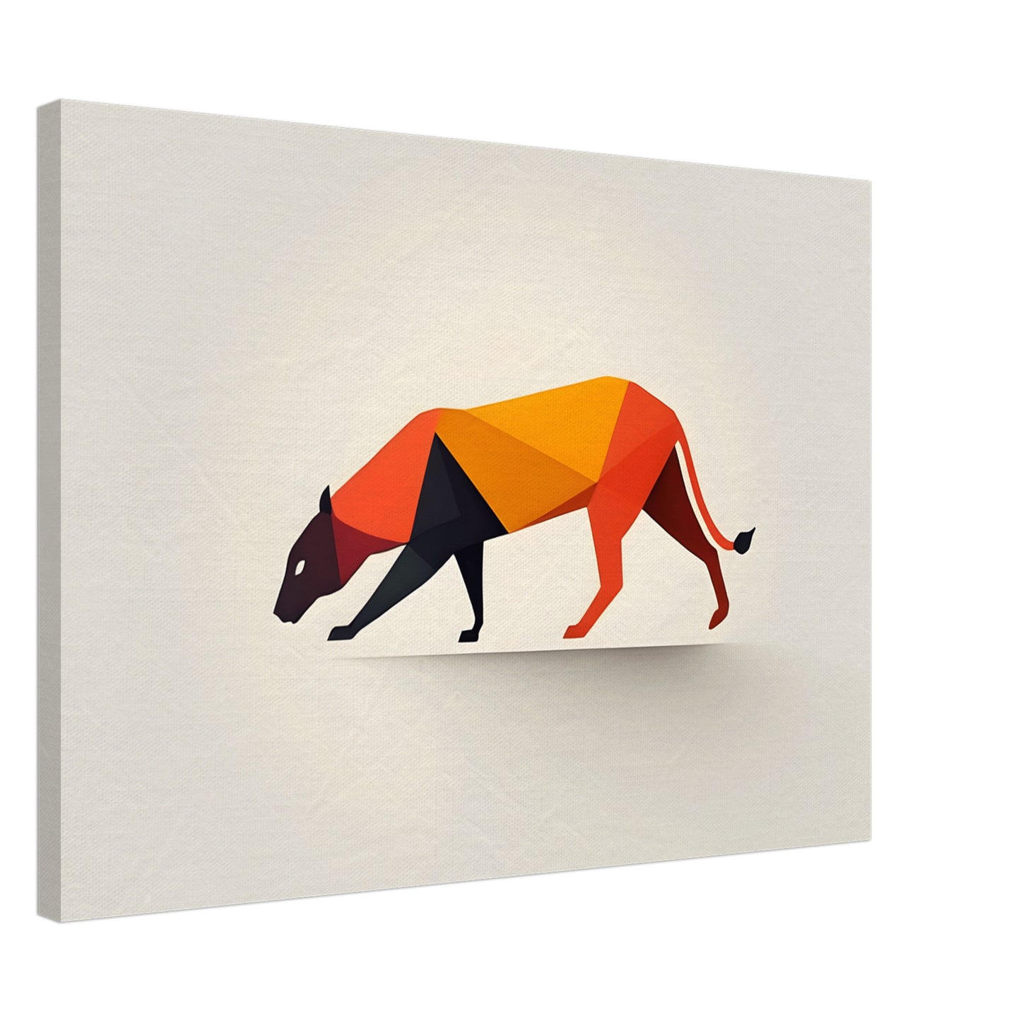 Geometric Elegance - Captivating Abstract Canine Art