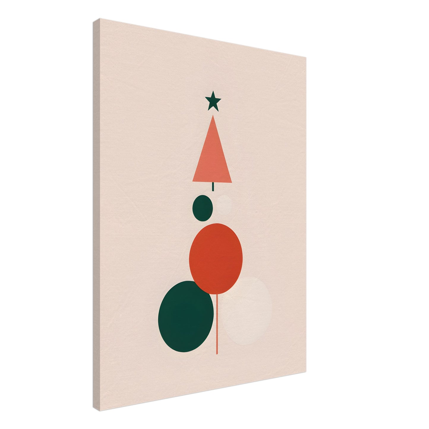 Harmony of Shapes - Minimalist Christmas Art for Modern Decor