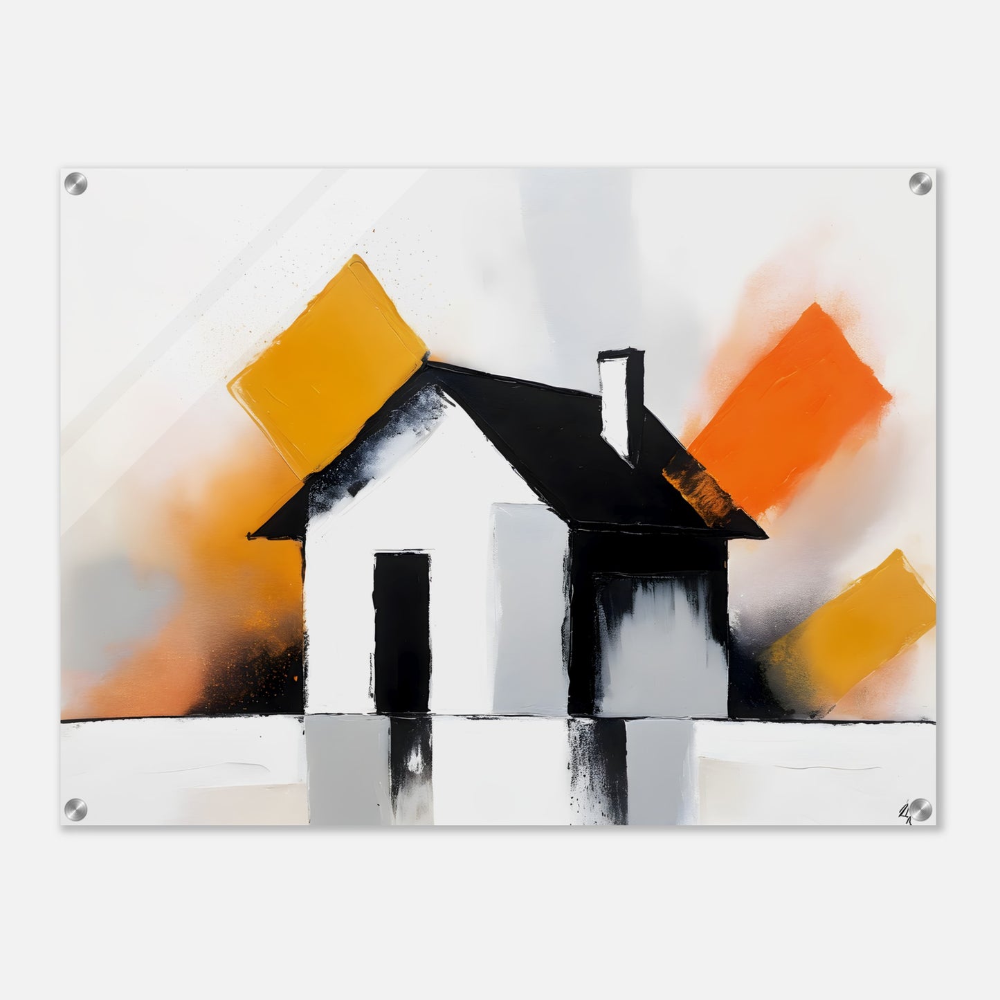 Mystical Refuge: Abstract House Acrylic Print