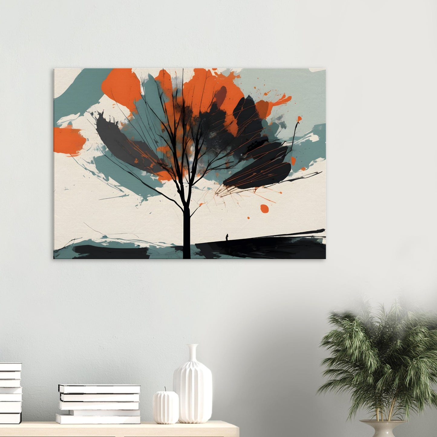 Ember Tree - Minimalist Abstract Wall Art