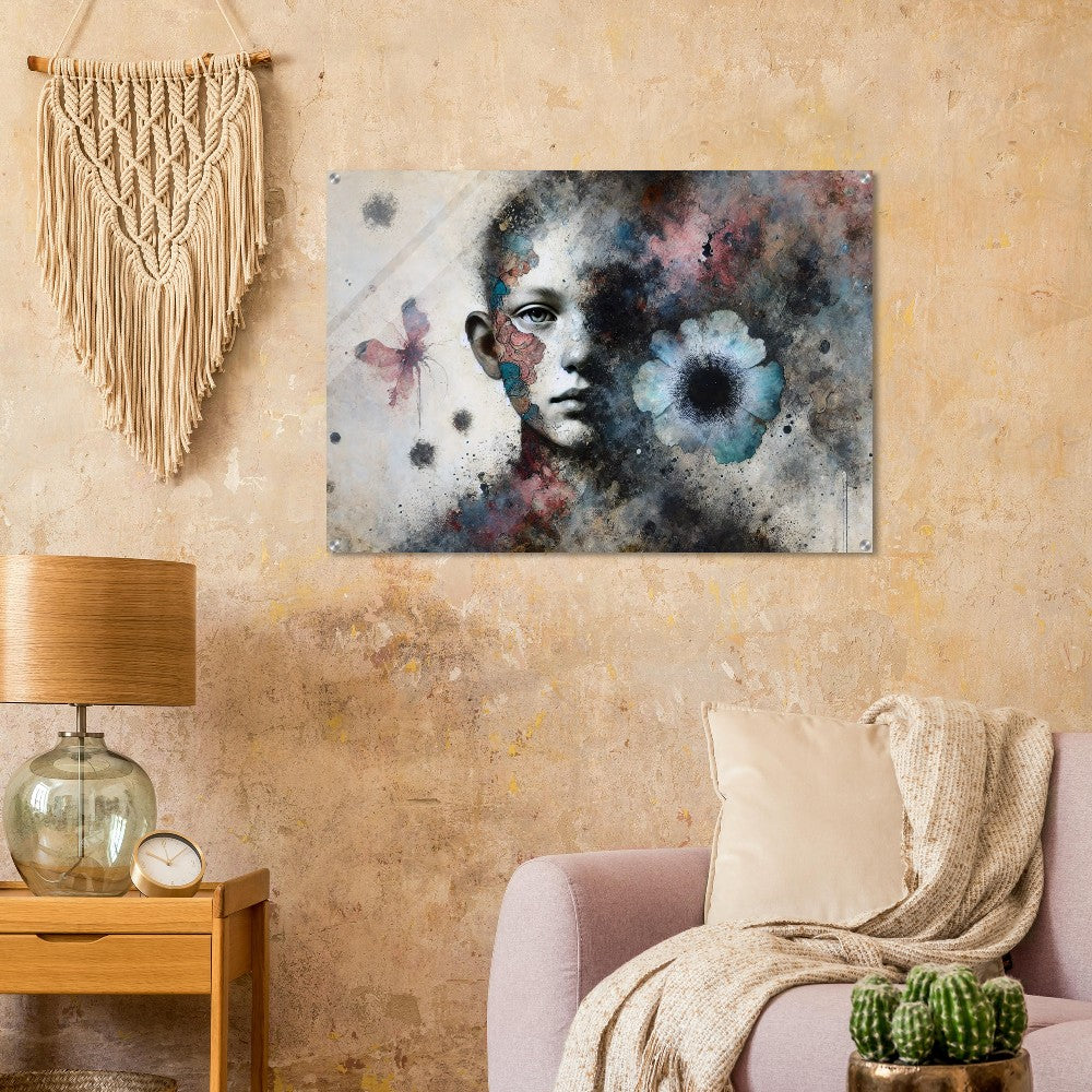 Acrylic print, plexiglass, wall art,Fading Echoes of Emotion - Wall Art - Acrylic Print