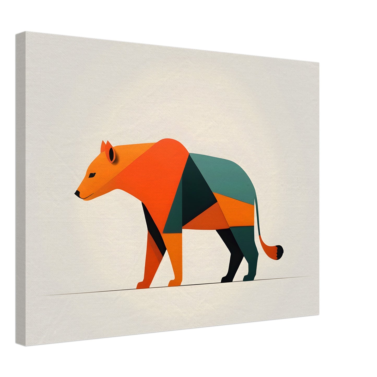 Bear Spirit - Minimalist Abstract Canvas Art Print