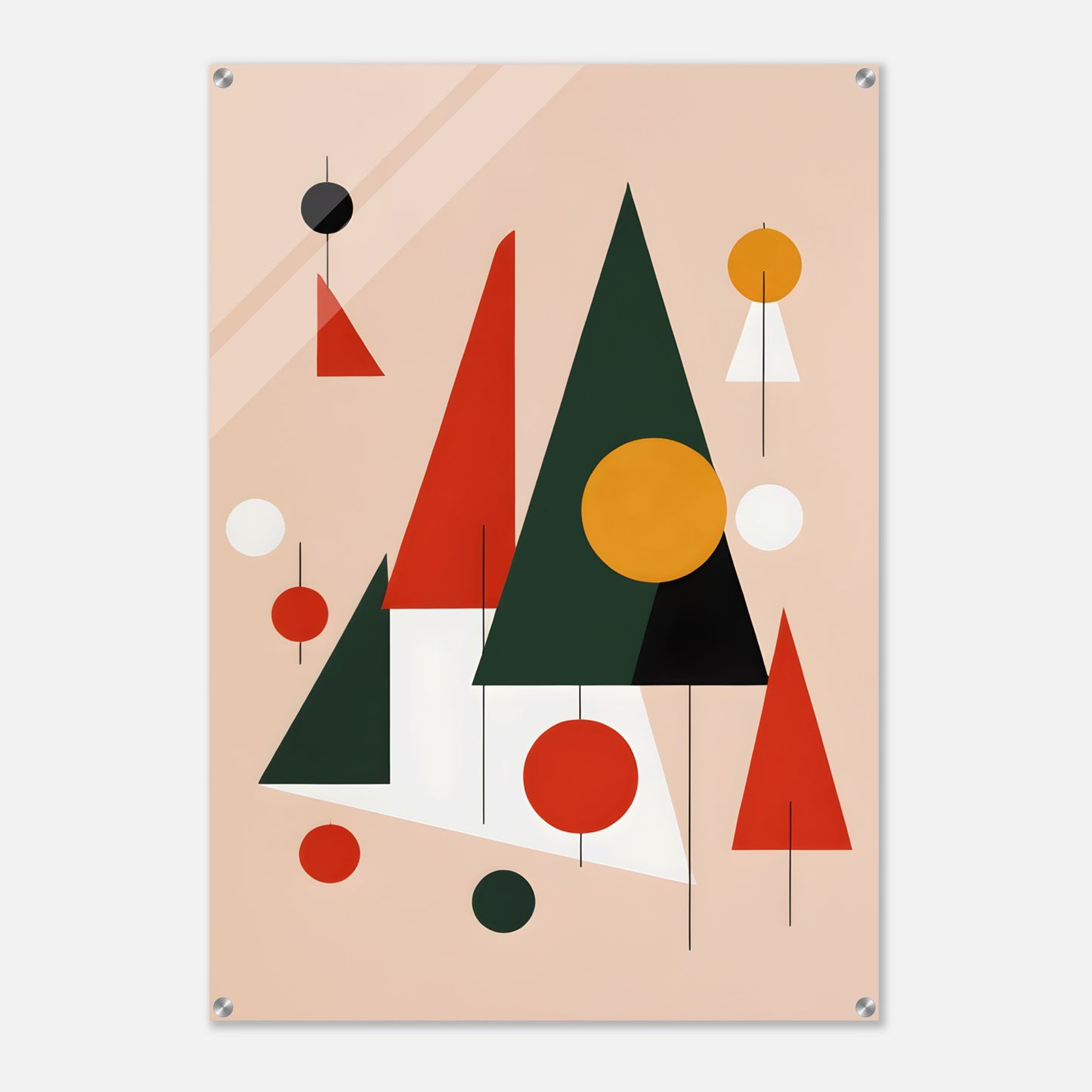 Harmony Trees - Minimalist Abstract Christmas Wall Art