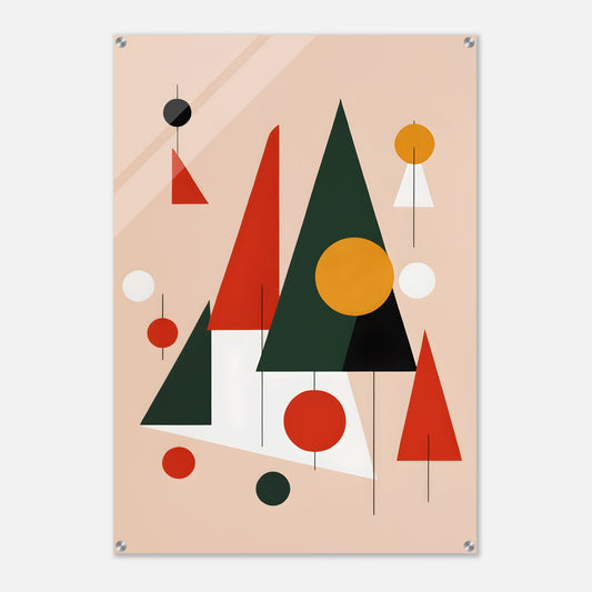 Harmony Trees - Minimalist Abstract Christmas Wall Art