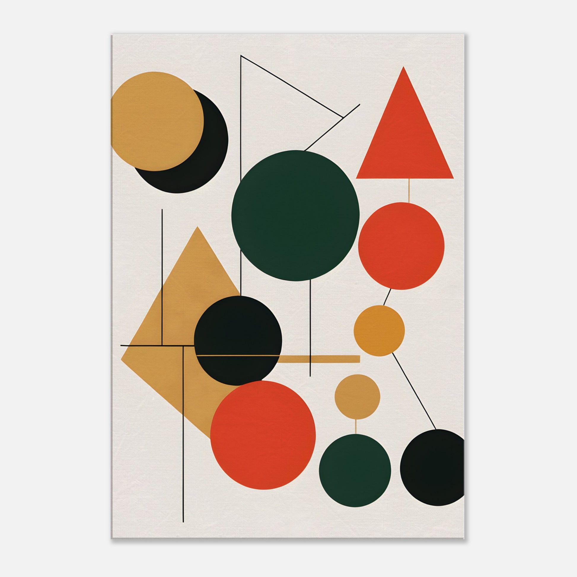 Harmonious Geometry - Minimalist Abstract Christmas Decor