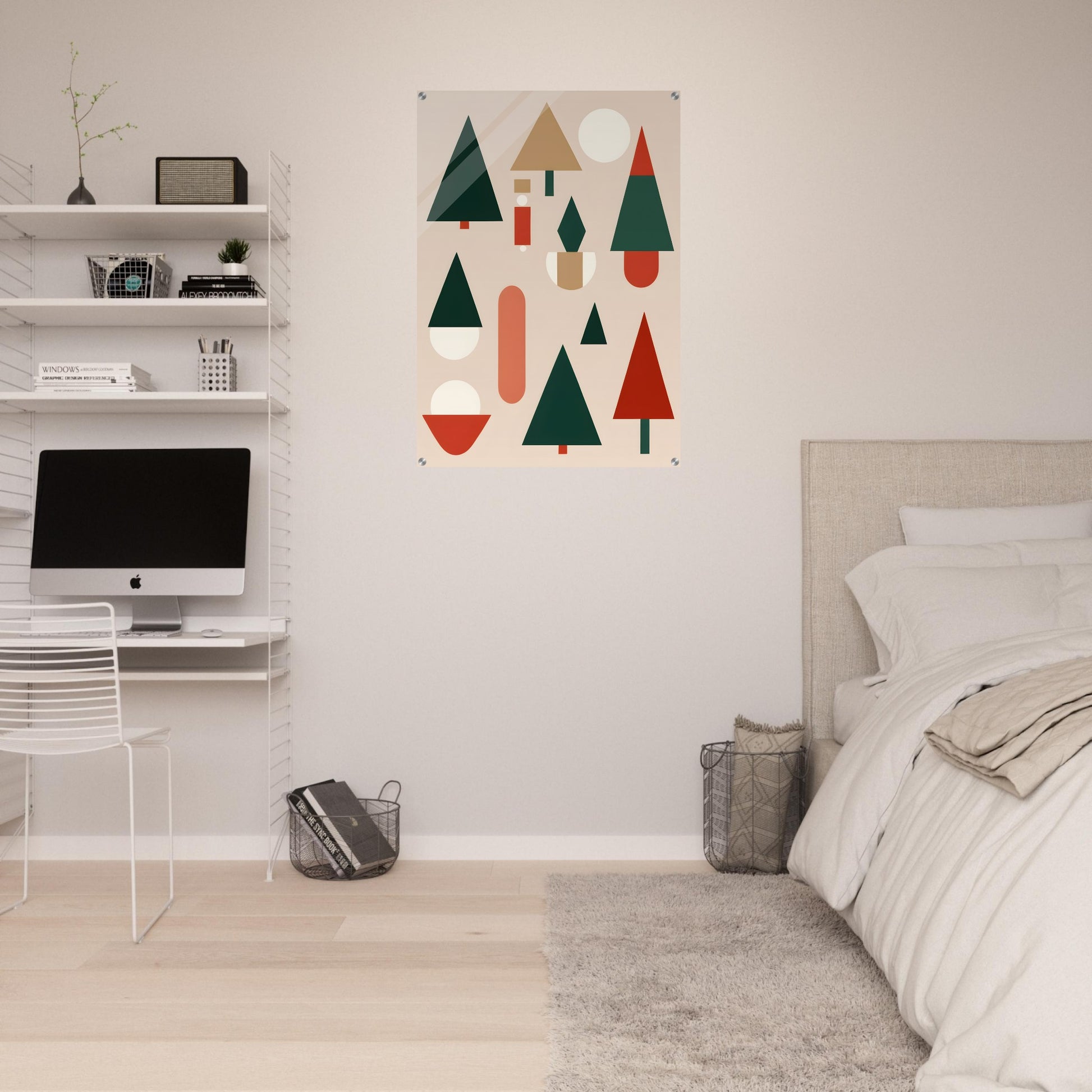 Minimalist Christmas - Abstract Holiday Wall Art