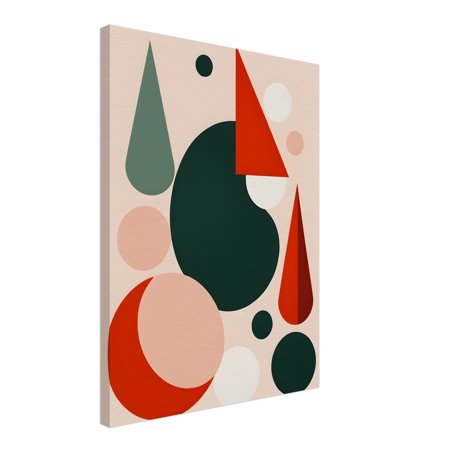 Harmony - Minimalist Christmas Abstract Wall Art Canvas