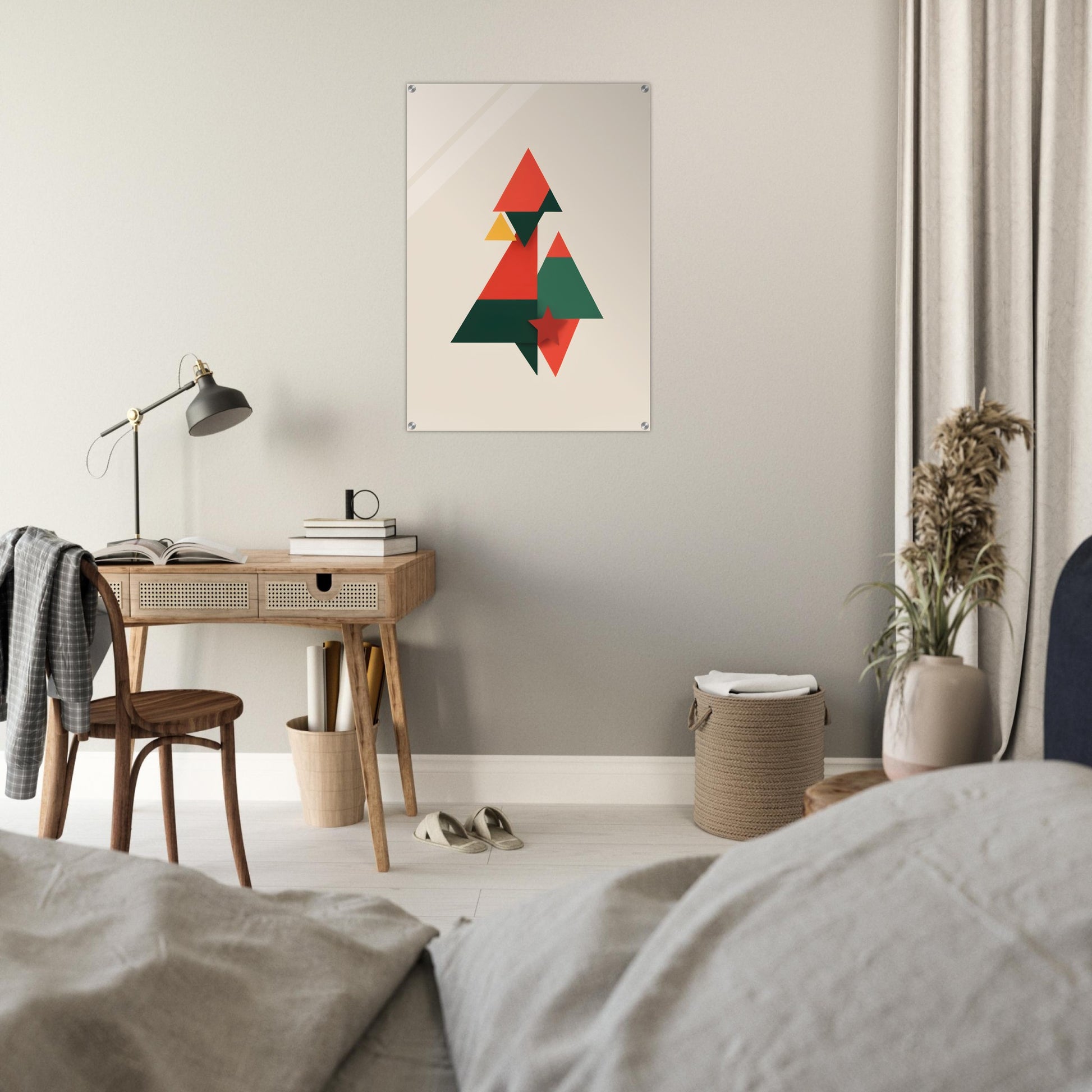 Holiday Harmony - Minimalist Abstract Christmas Art