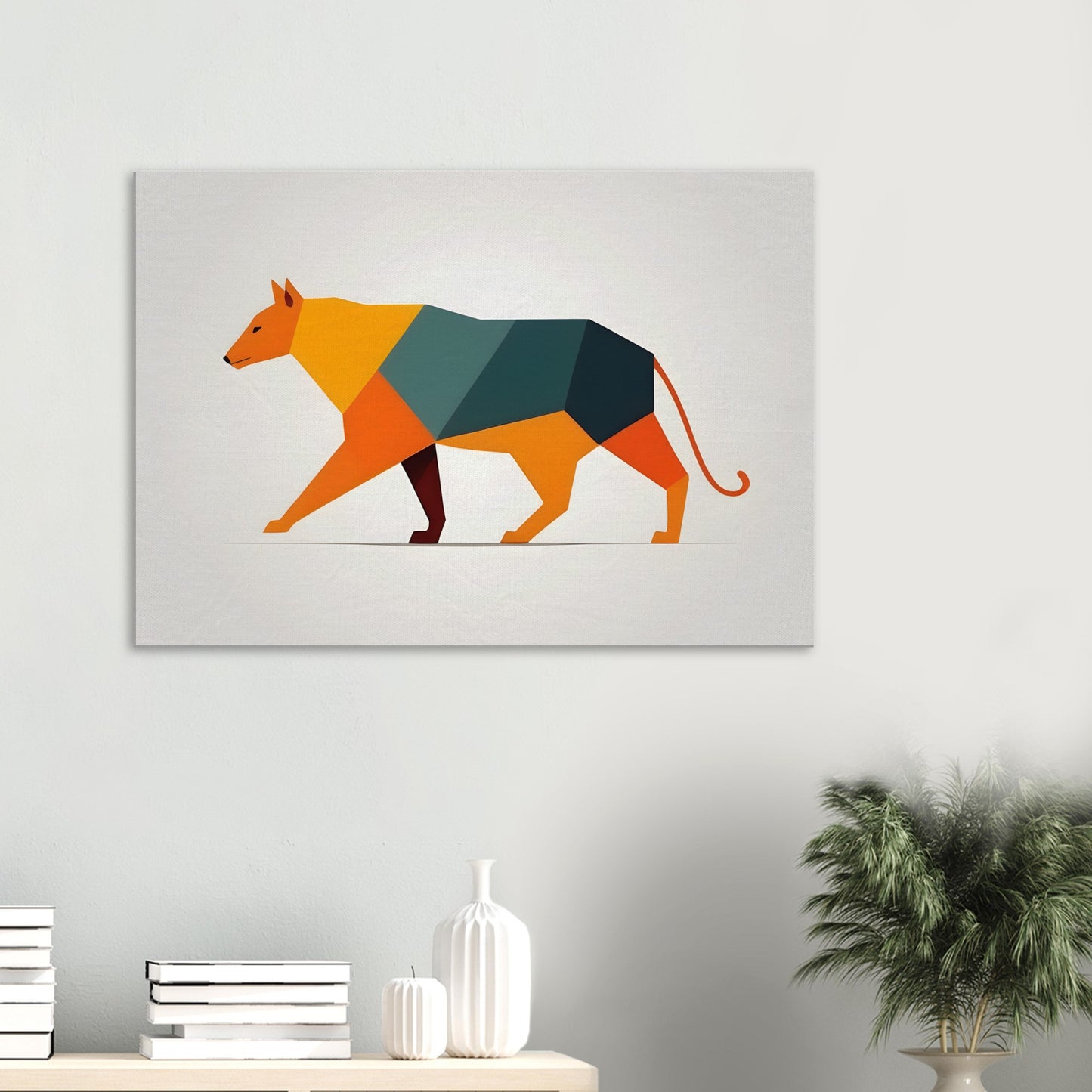 Harmonic Canine - Minimalist Abstract Wall Art for Dog Lovers