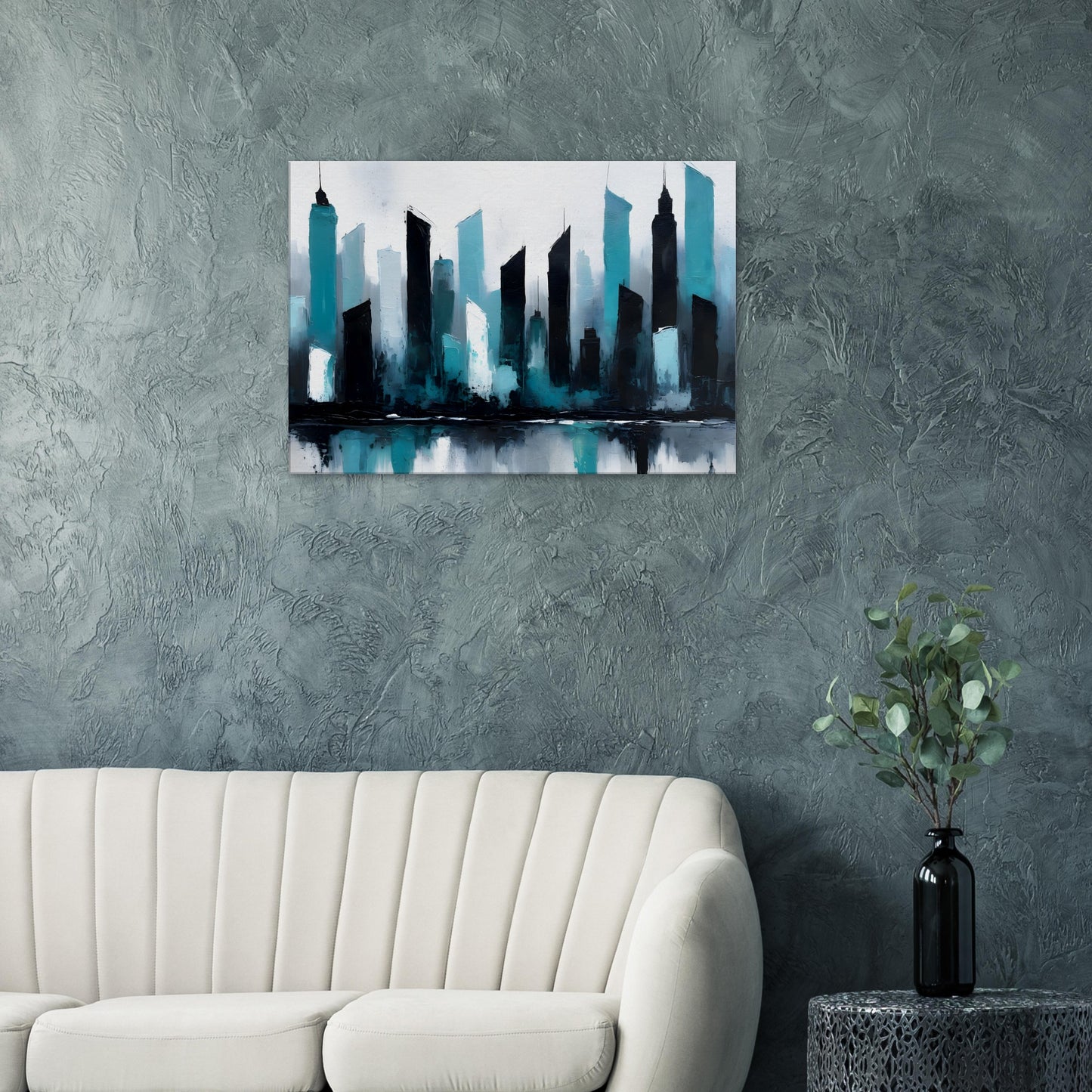 Dreamscape Urban Canvas - Abstract Skyline Art