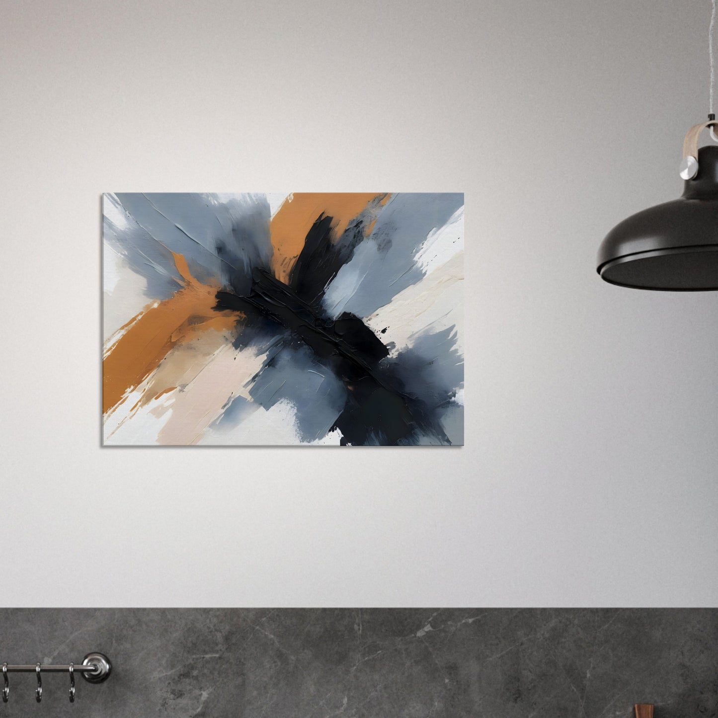 Elegant Chaos: Abstract Minimalist Canvas Art