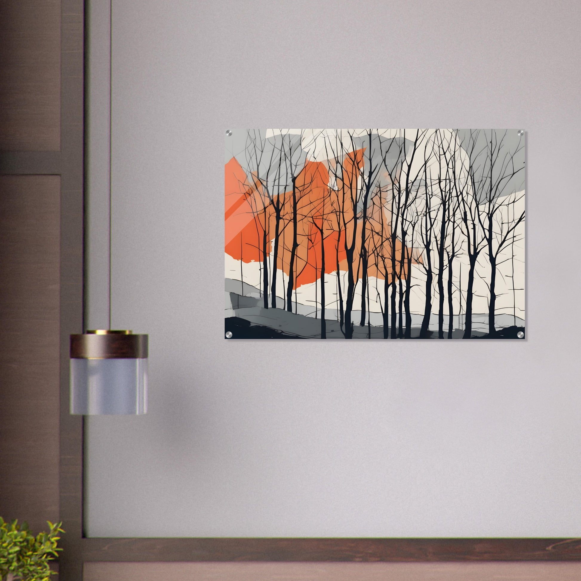 Whispering Trees - Minimalist Abstract Acrylic Print