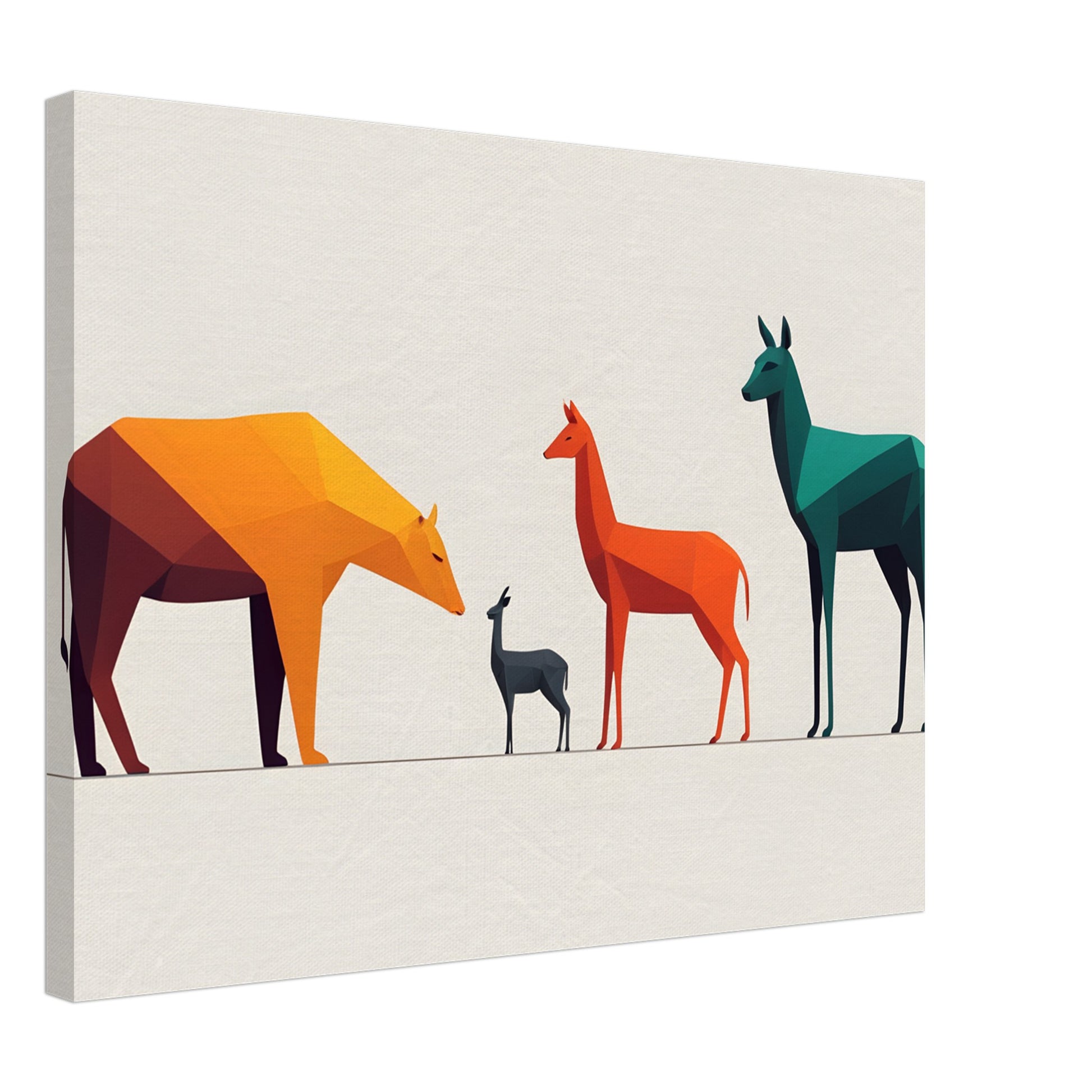 Wildlife Symphony - Abstract Animal Canvas Print