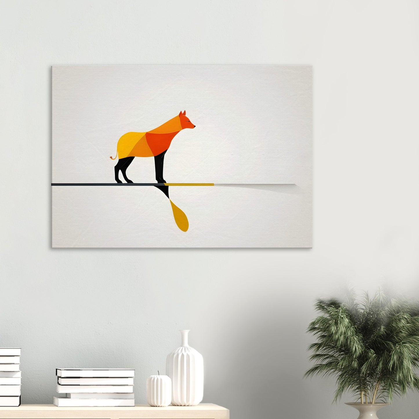 Abstract Canine - Modern Minimalist Art Print for Home Decor