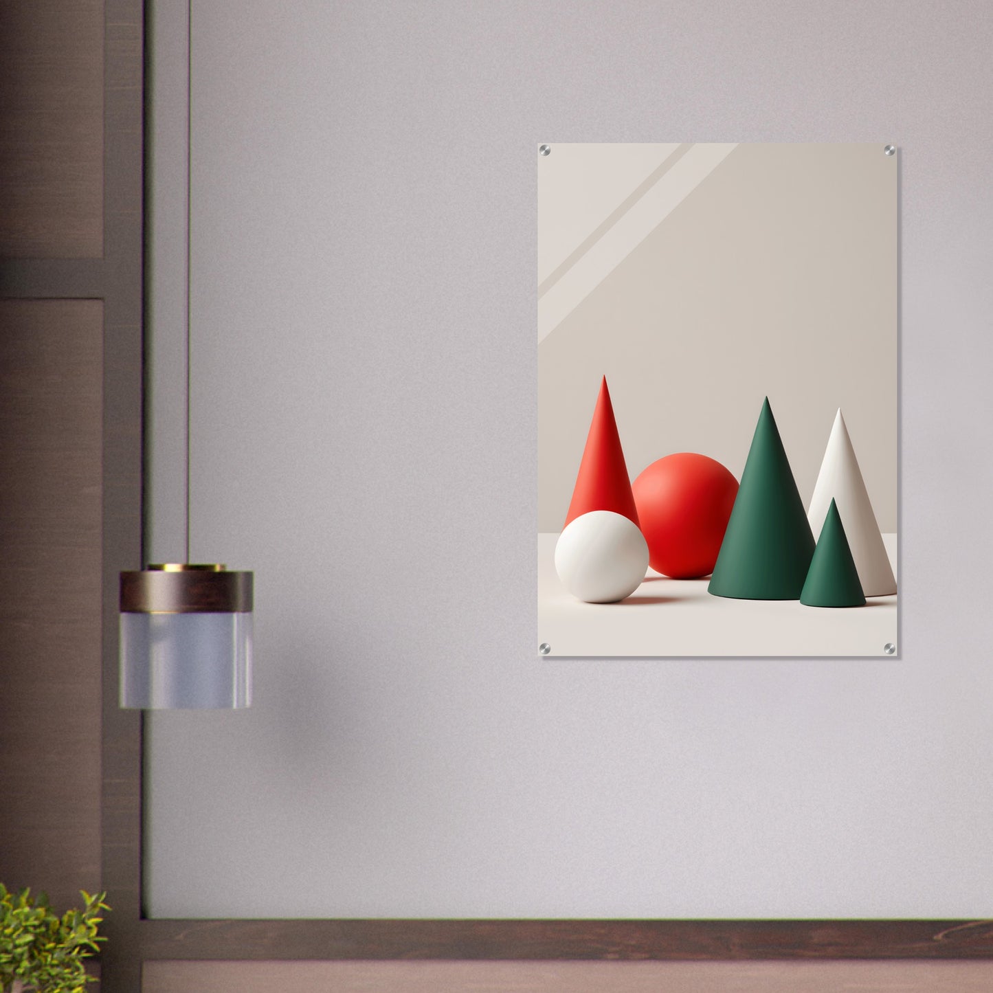 Holiday Harmony - Minimalist Abstract Christmas Art