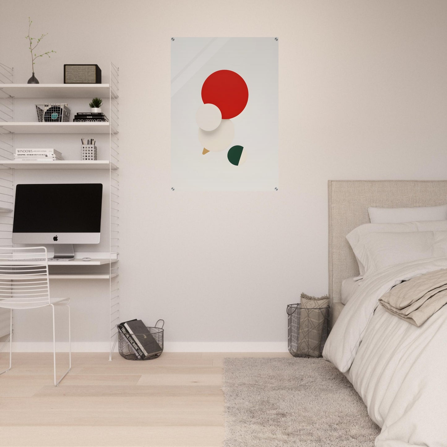 Joyful Harmony - Minimalist Abstract Christmas Art for Modern Spaces