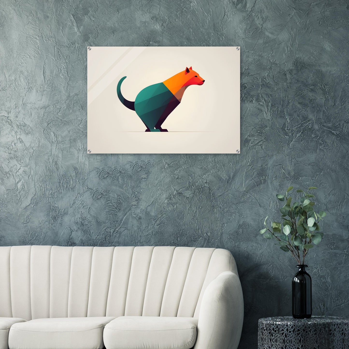 Whimsical Harmony - Minimalist Abstract Animal Art Print